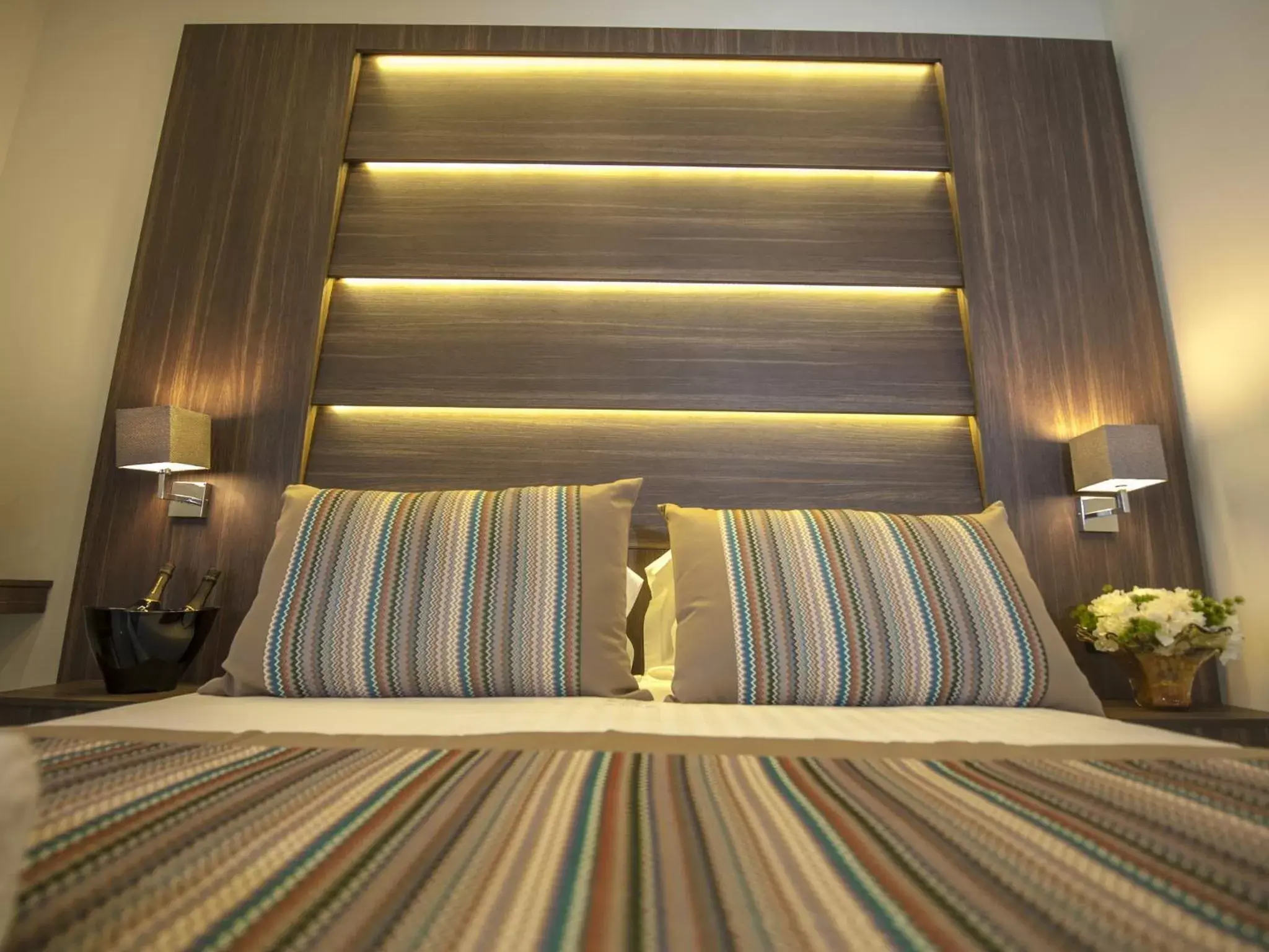Bed in Hotel San Pietro