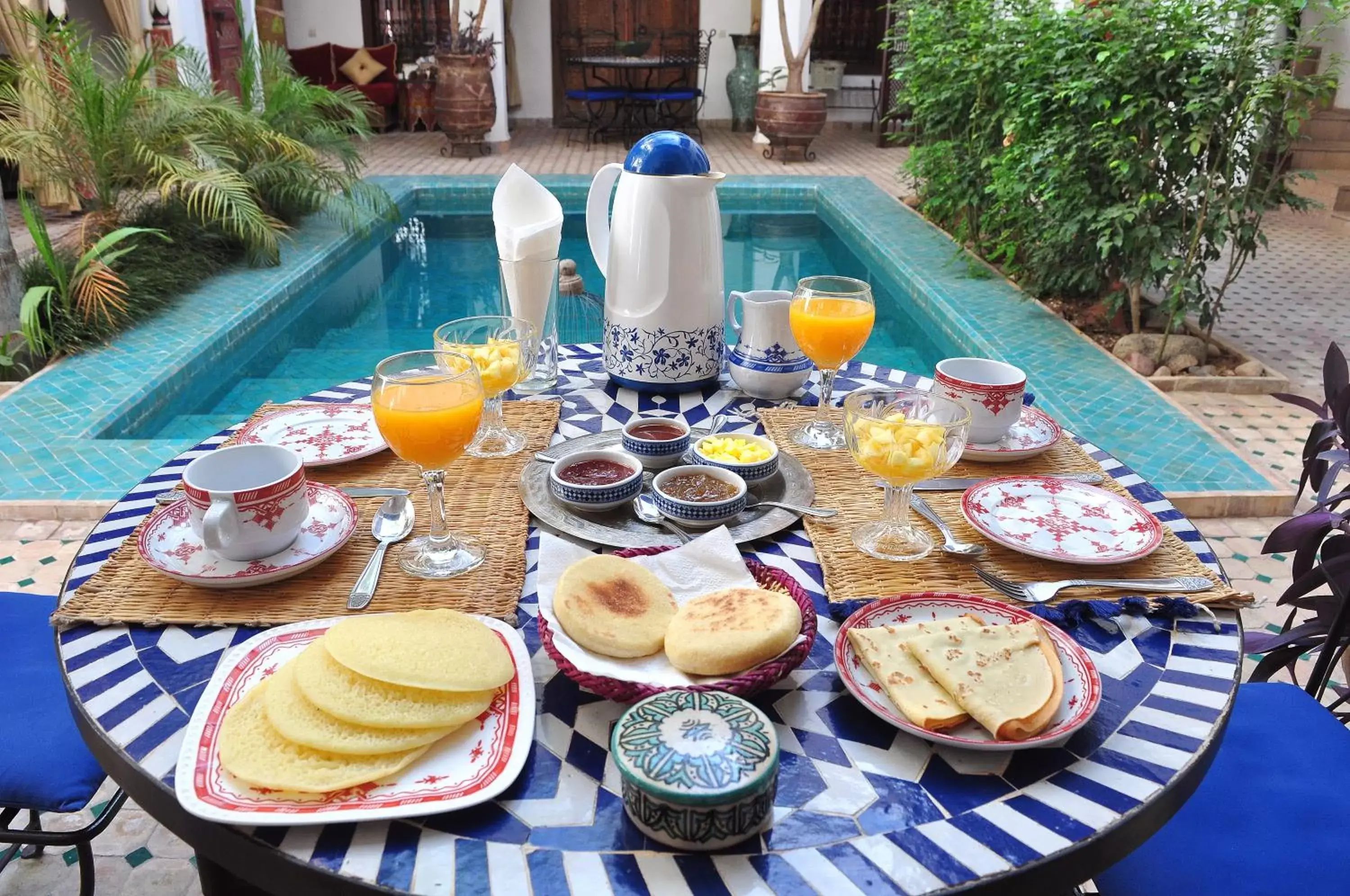 Pool view in Riad Ghali Hotel & SPA