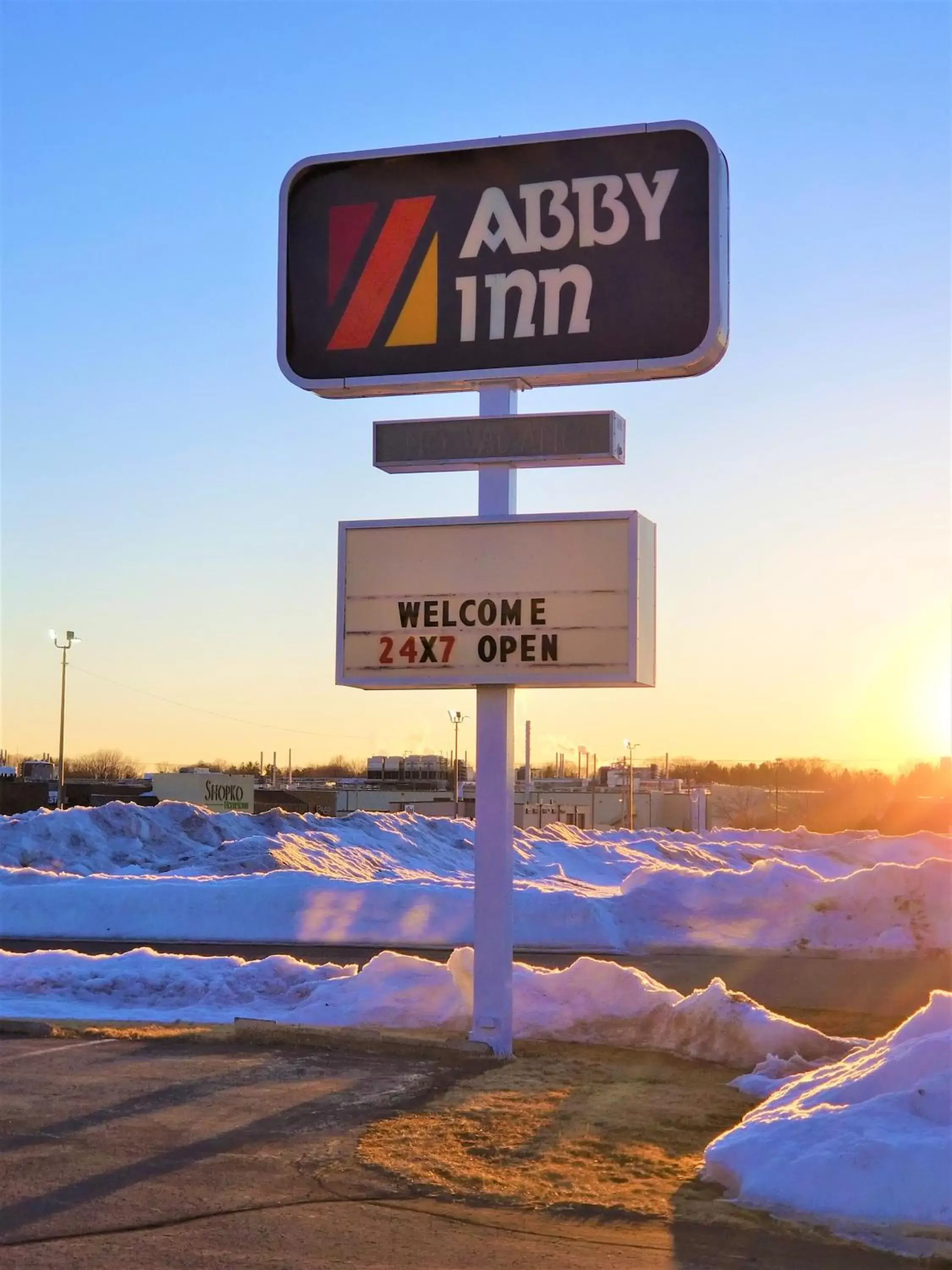 Property logo or sign in Abby Inn