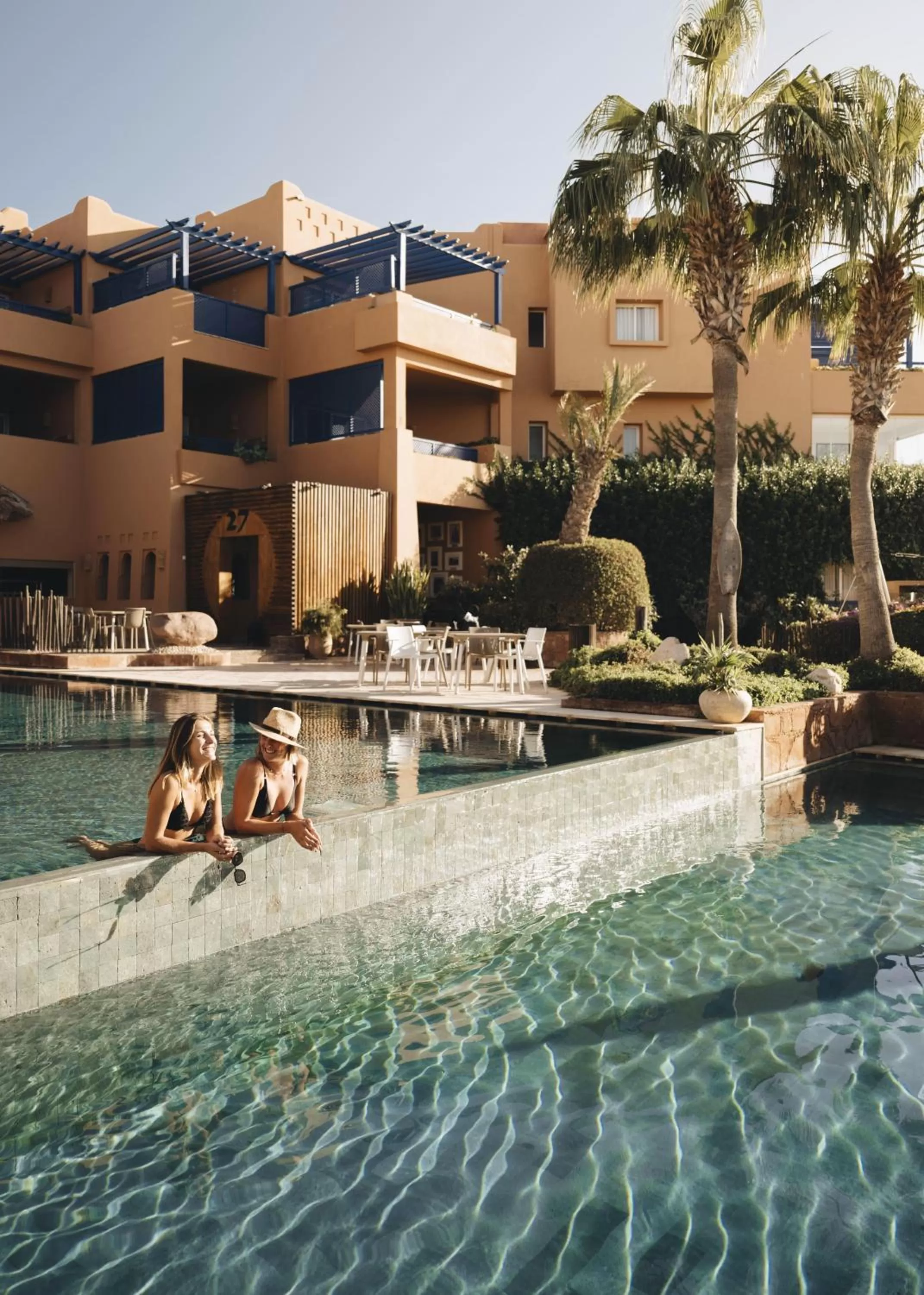 Swimming pool in Paradis Plage Surf Yoga & Spa