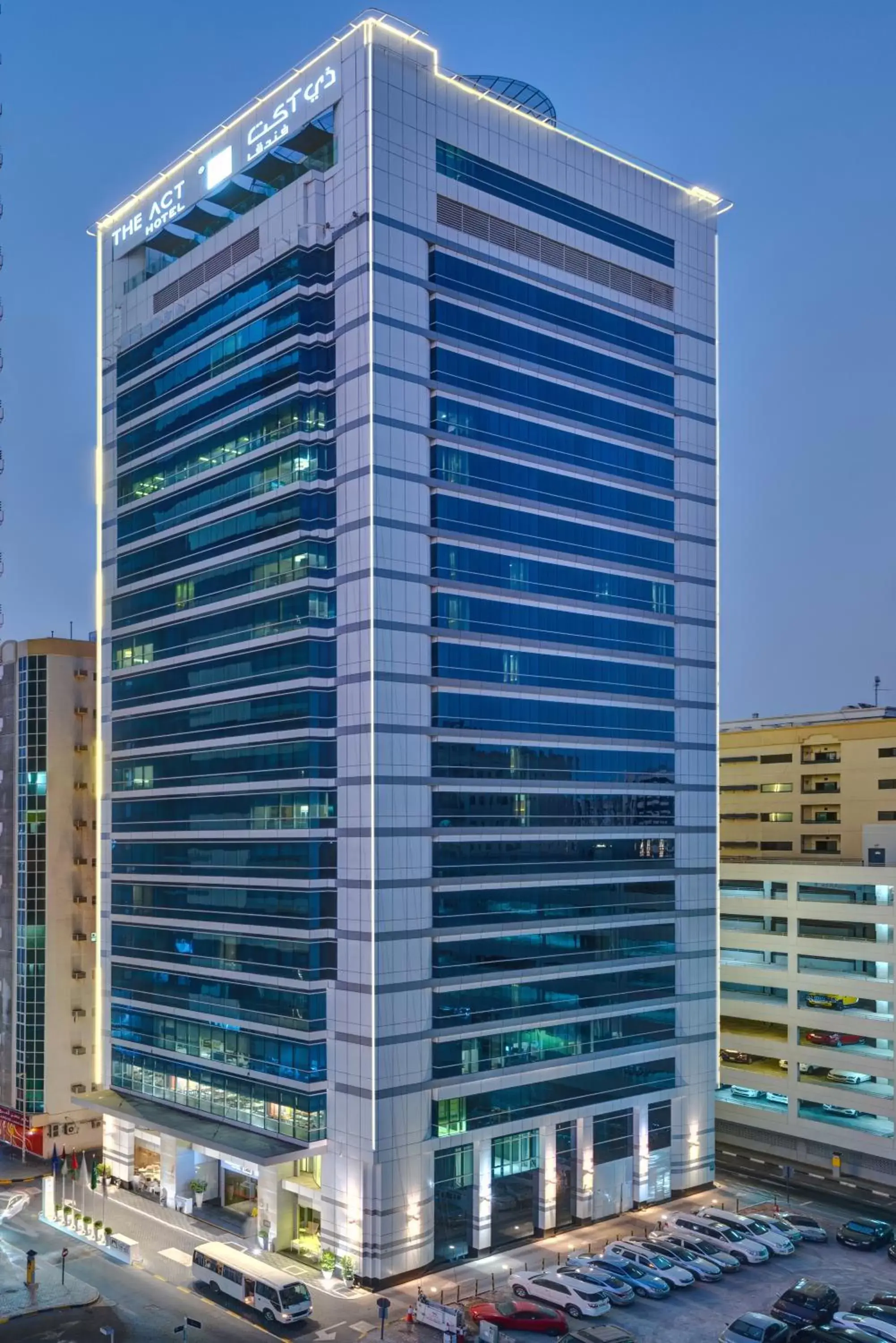 Property building in The Act Hotel Sharjah Property building in The Act Hotel Sharjah