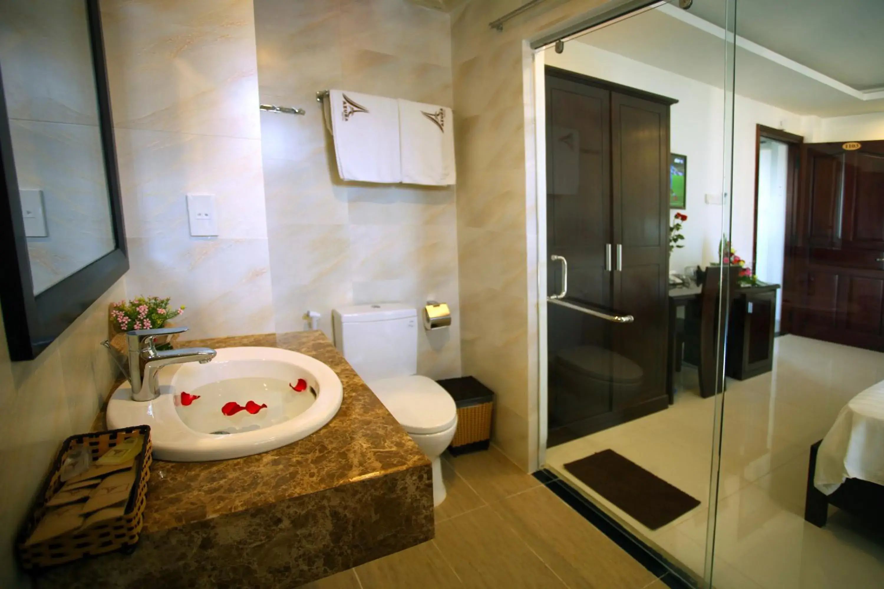 Bathroom in Azura Hotel