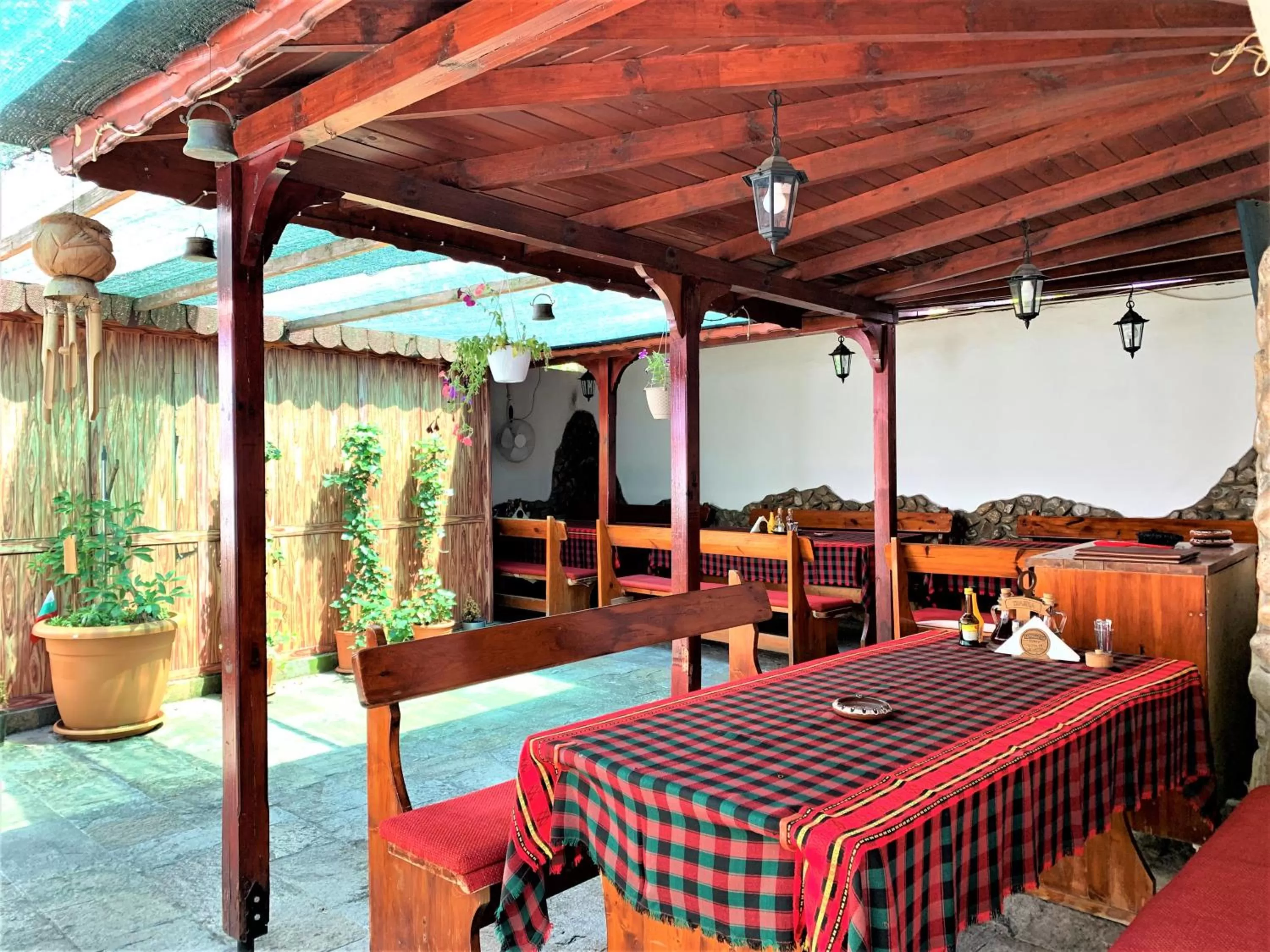 Patio in Hotel Trayana