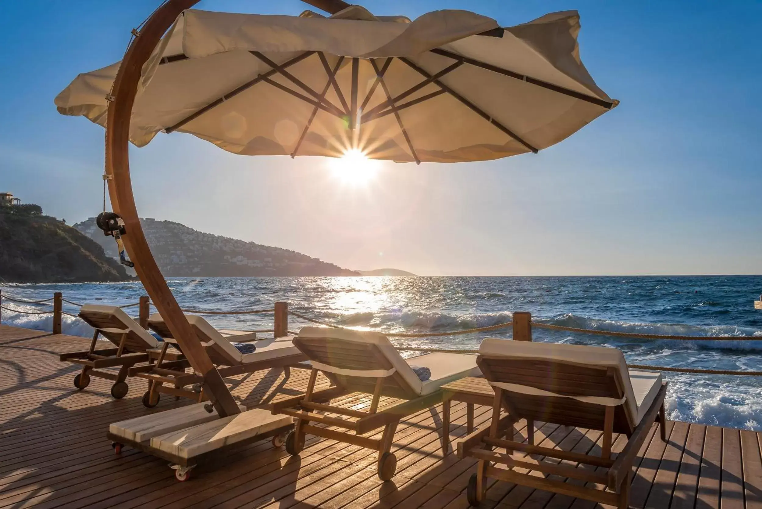 Swimming pool, Beach in Allium Bodrum Resort & Spa