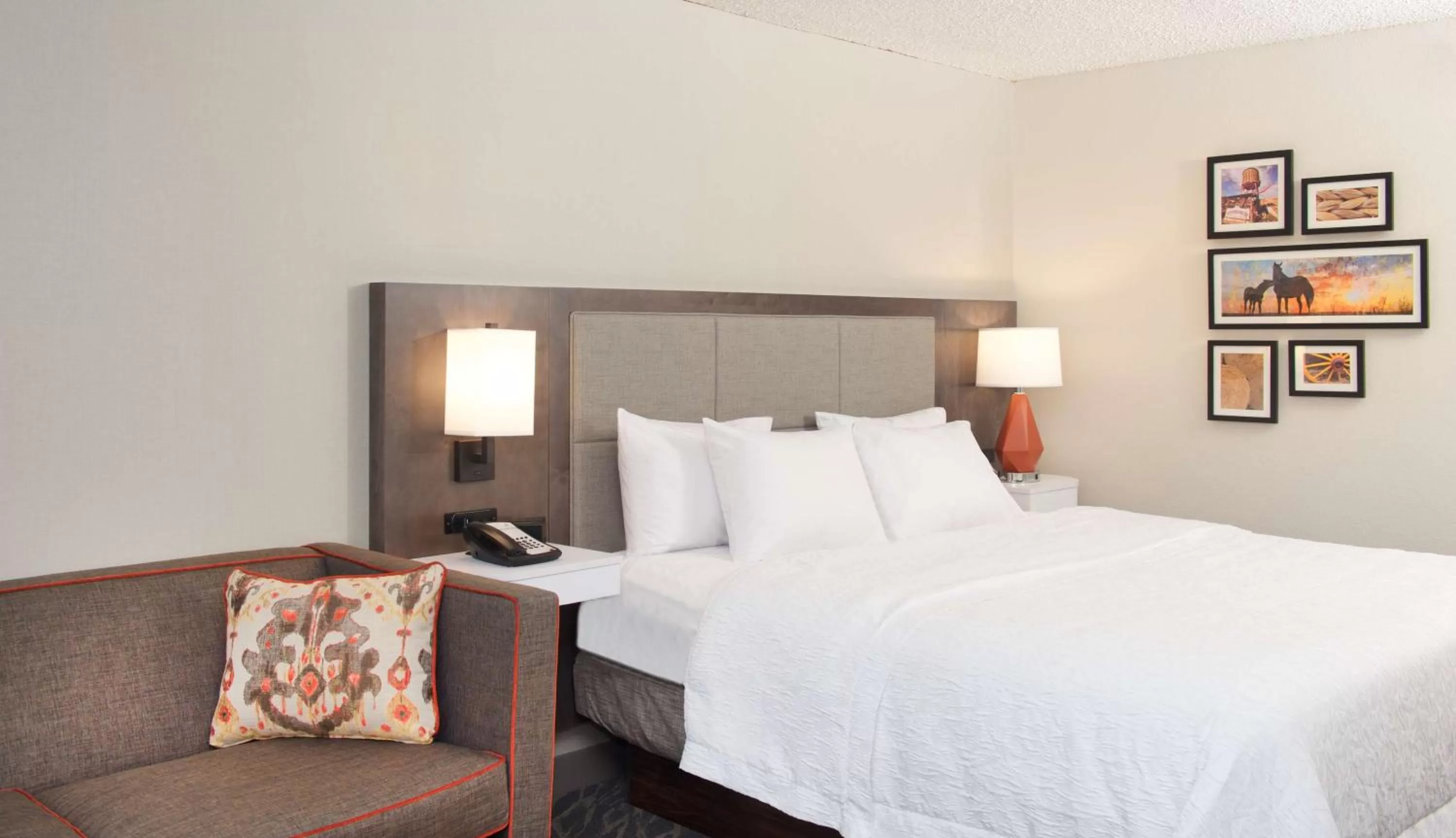 Living room, Bed in Hampton Inn & Suites N Ft Worth-Alliance Airport
