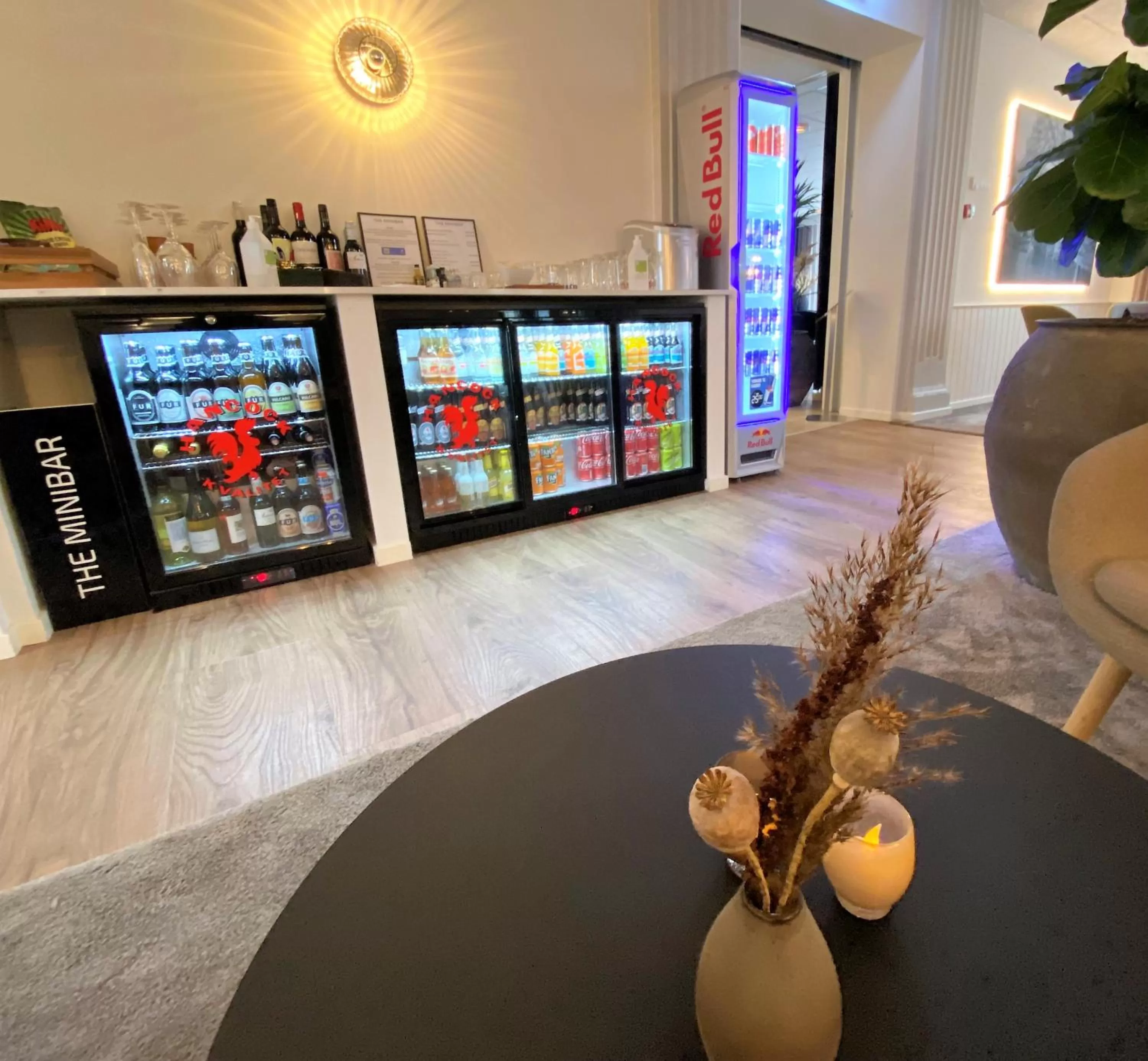 Lounge or bar in Hotel Skivehus