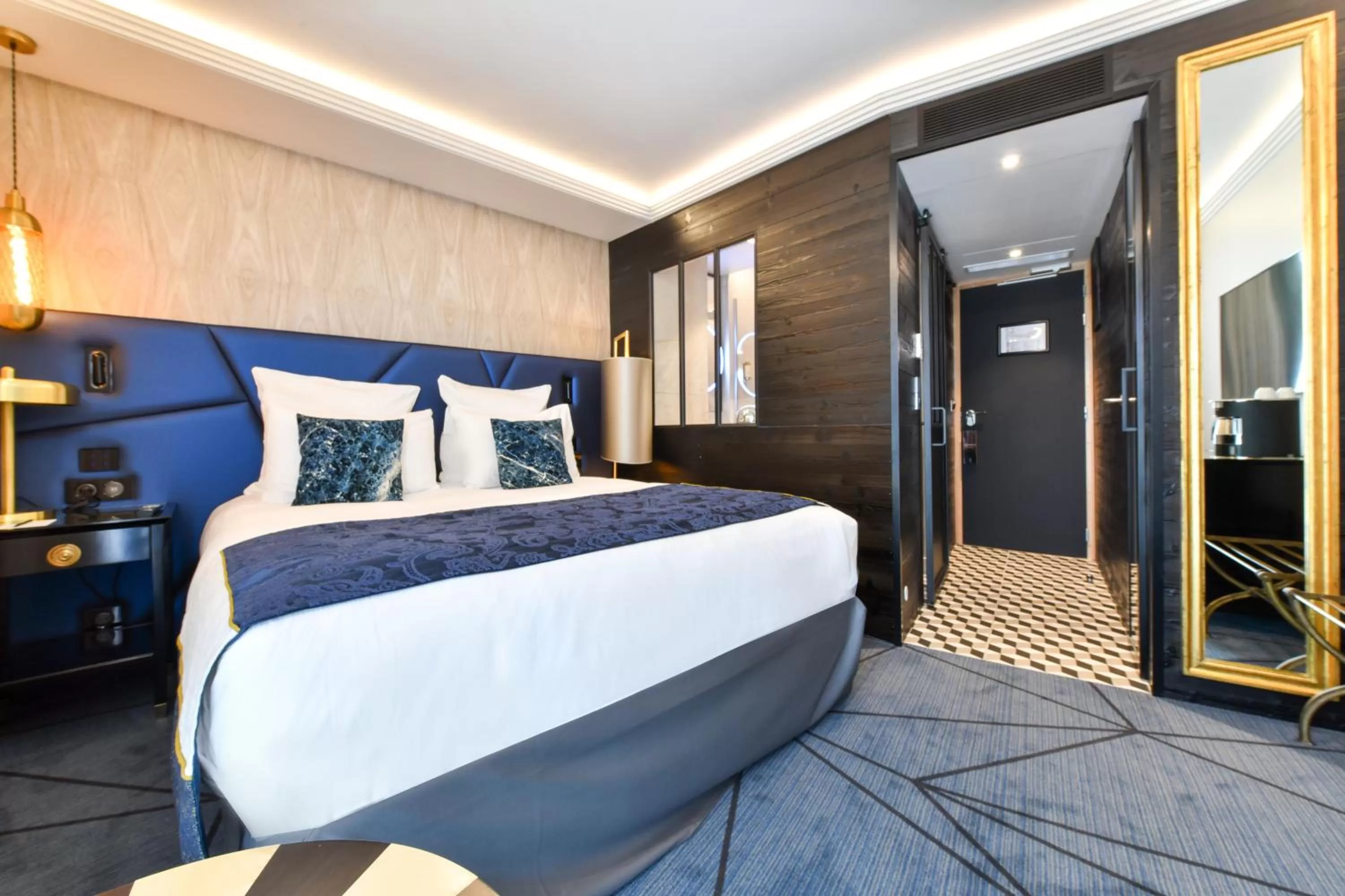 Bedroom, Bed in La Grande Terrasse Hotel & Spa La Rochelle - MGallery Collection