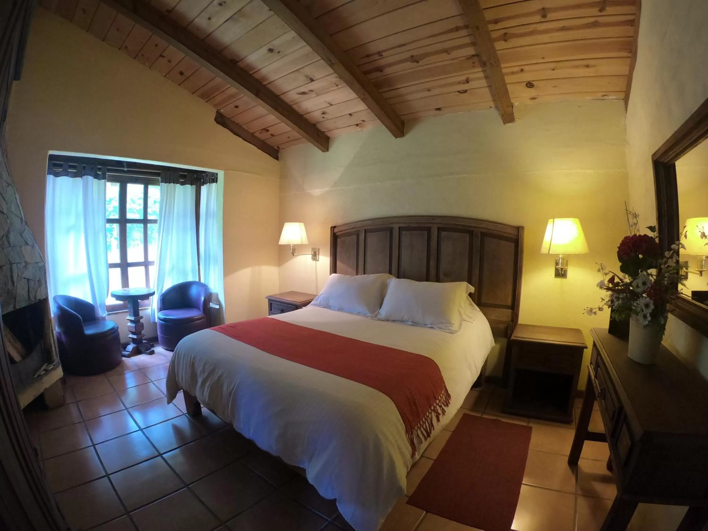 Bed in Cabañas La Cascada