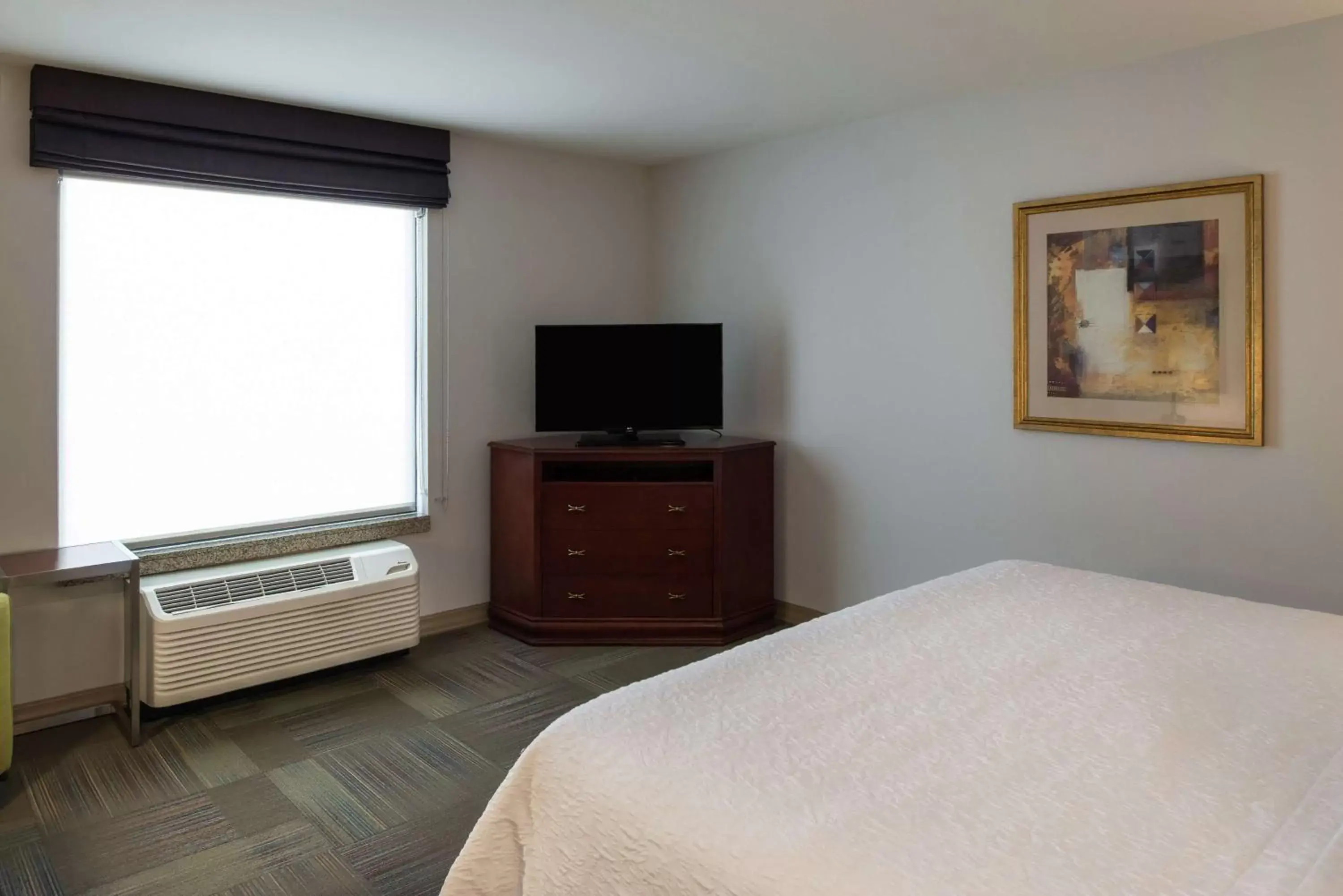 Bed, TV/Entertainment Center in Hampton Inn & Suites Rifle