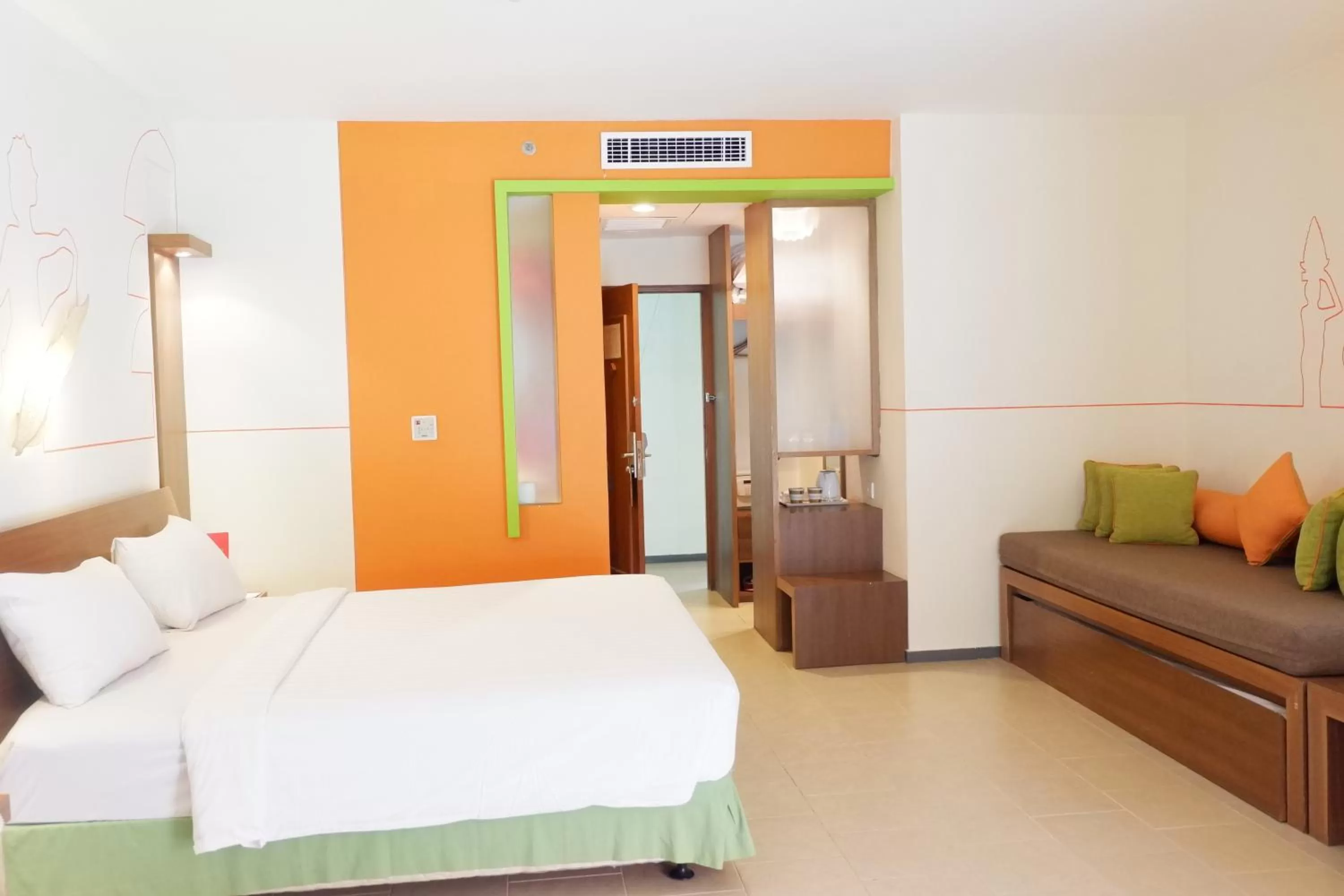 Bed in ibis Styles Bali Legian