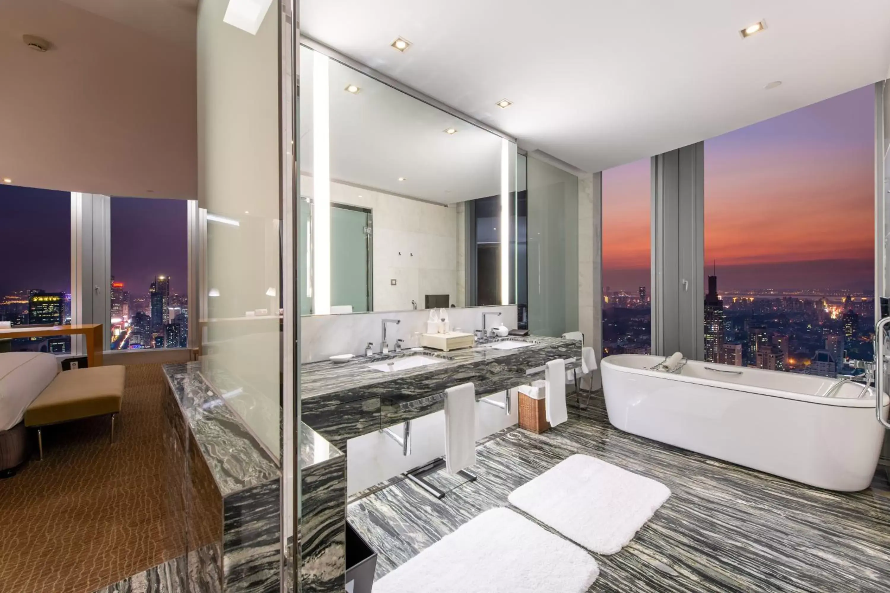 Bathroom in InterContinental Nanjing by IHG Bathroom in InterContinental Nanjing by IHG