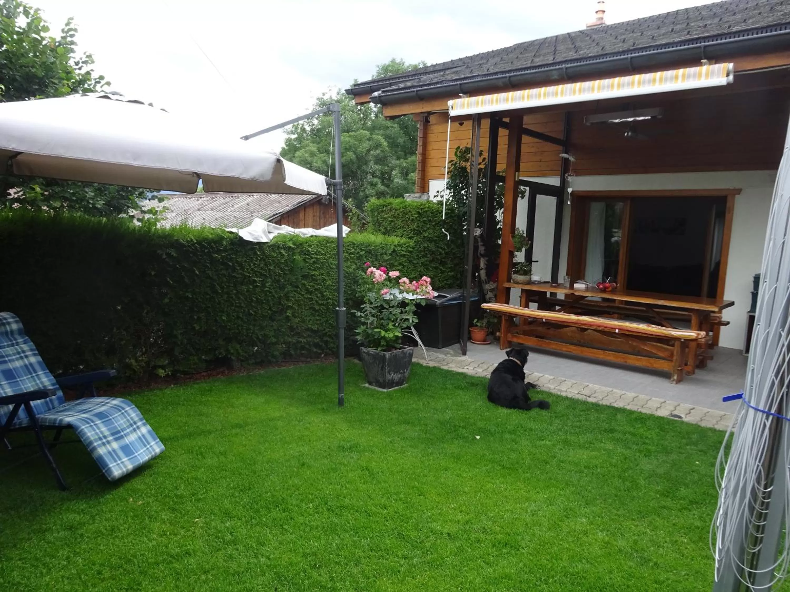 Patio in la grange à Caroline