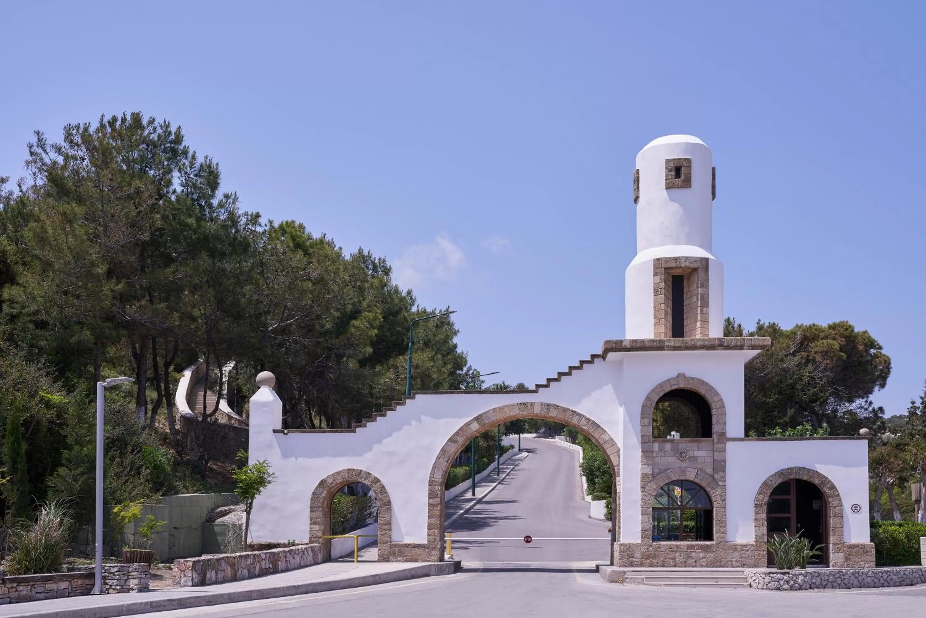 Facade/entrance in Esperos Village Blue & Spa - Adults Only