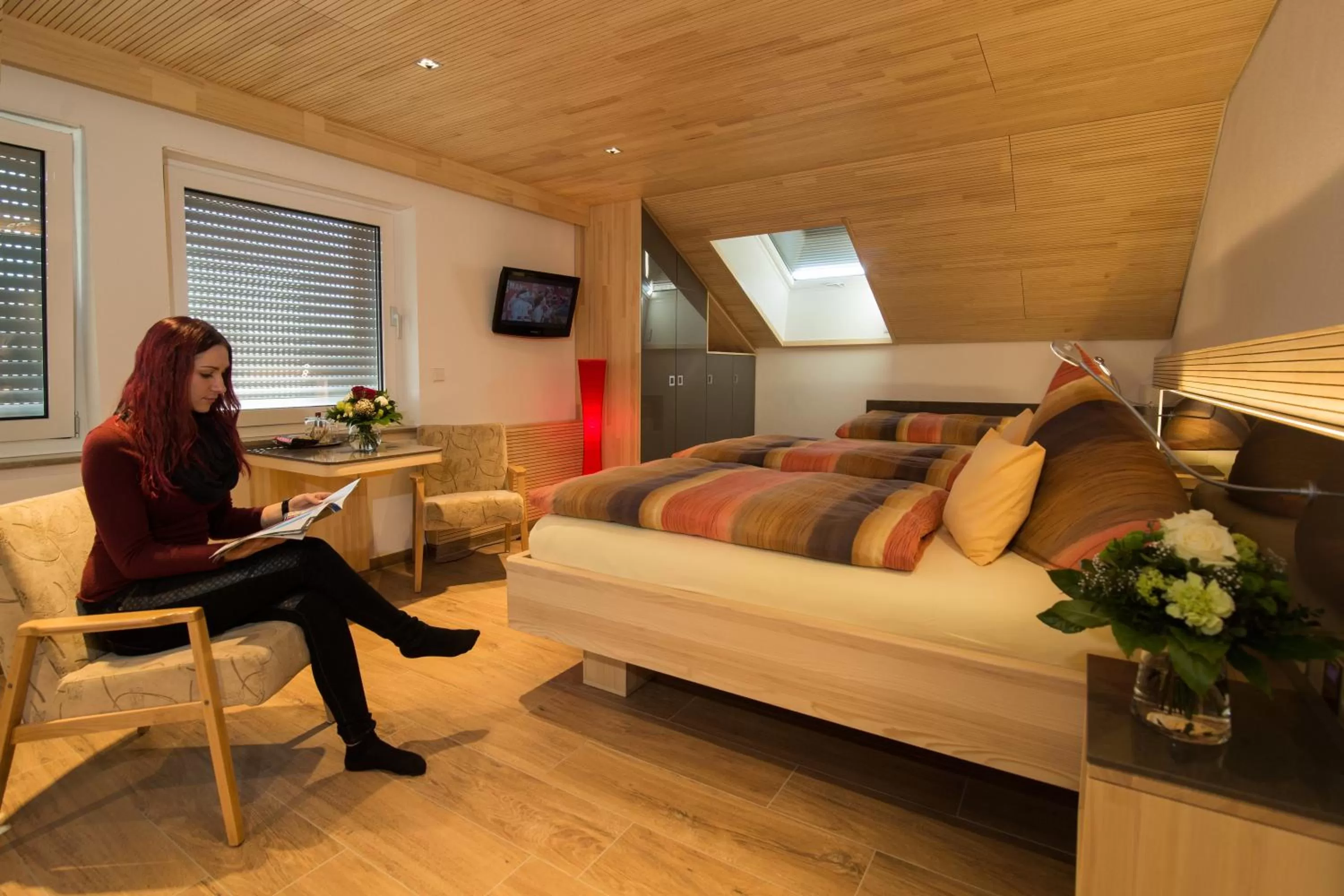 Decorative detail, Bed in Hotel Garni Jägerhof