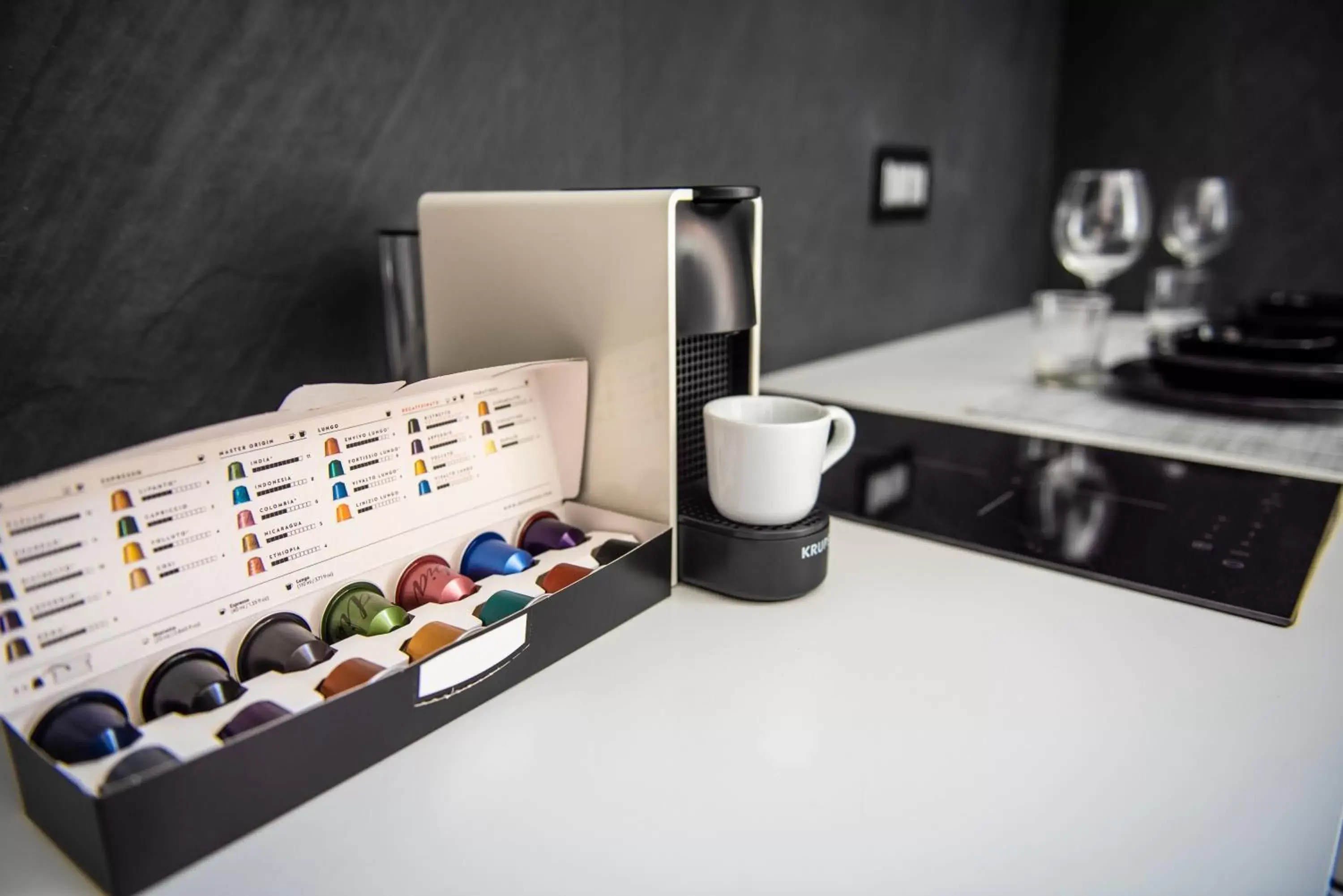 Coffee/tea facilities, Kitchen/Kitchenette in Rettifilo 201 Exclusive Rooms