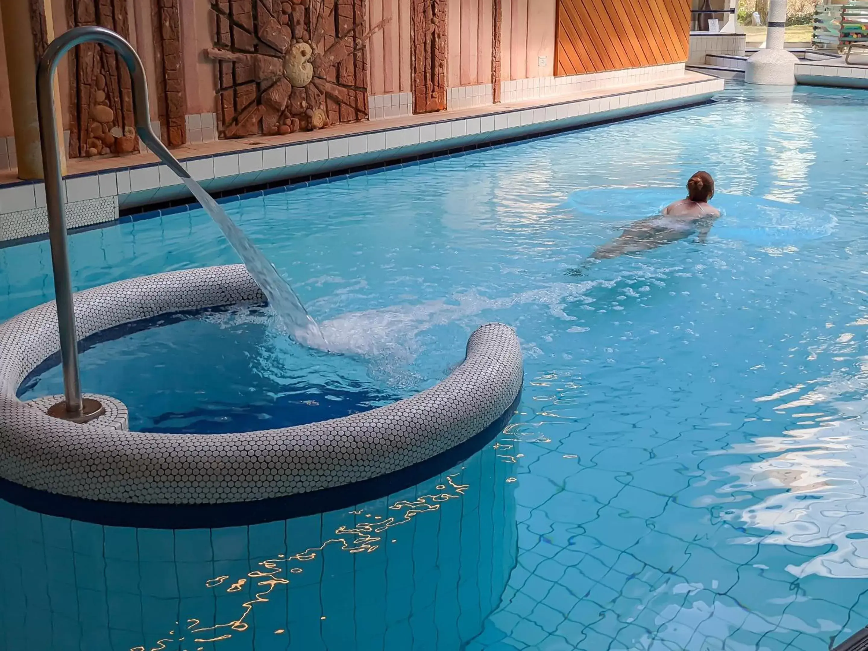 Swimming Pool in Hotel Restaurant & Spa Verte Vallée
