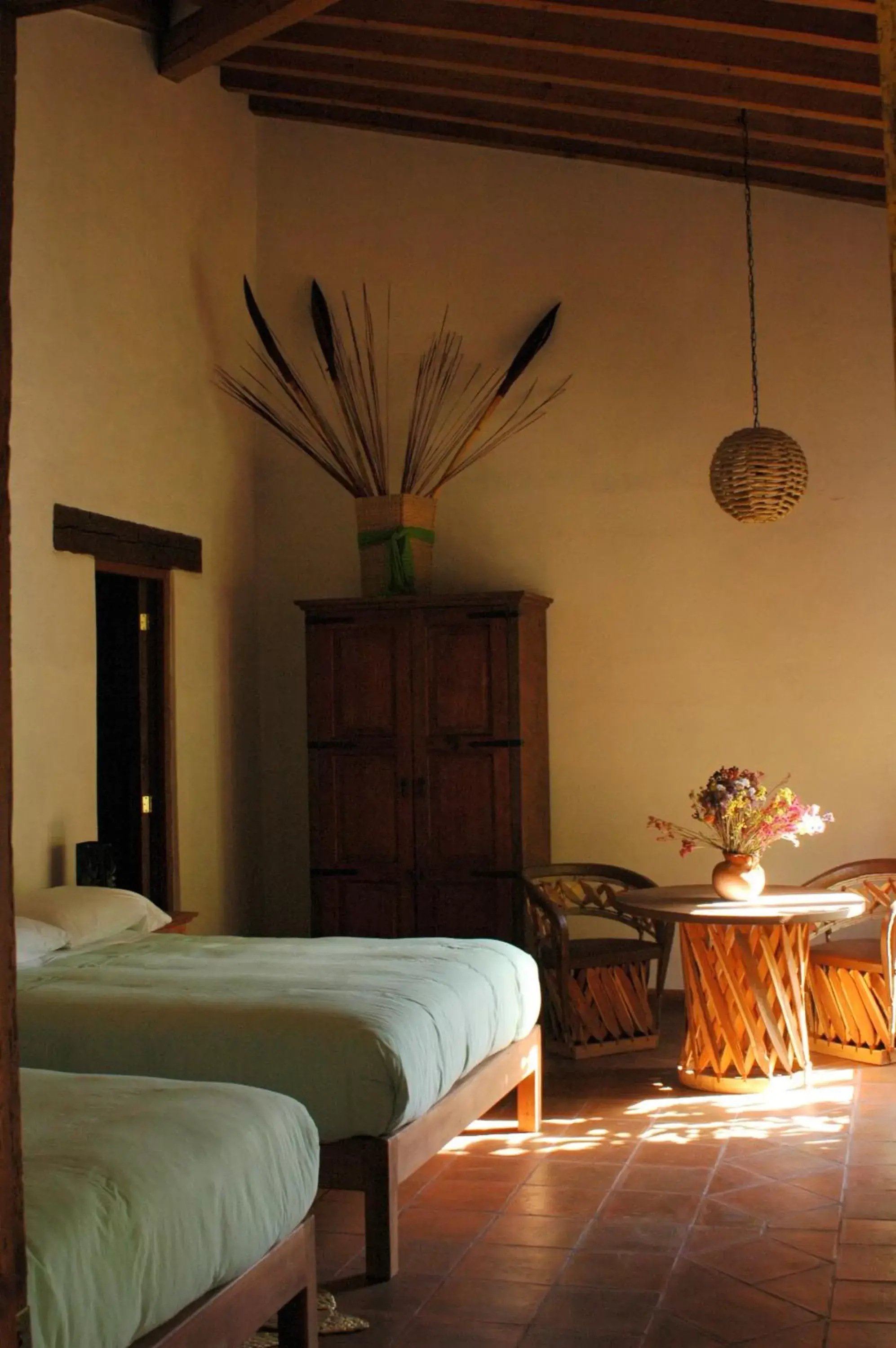 Photo of the whole room, Bed in Posada Yolihuani