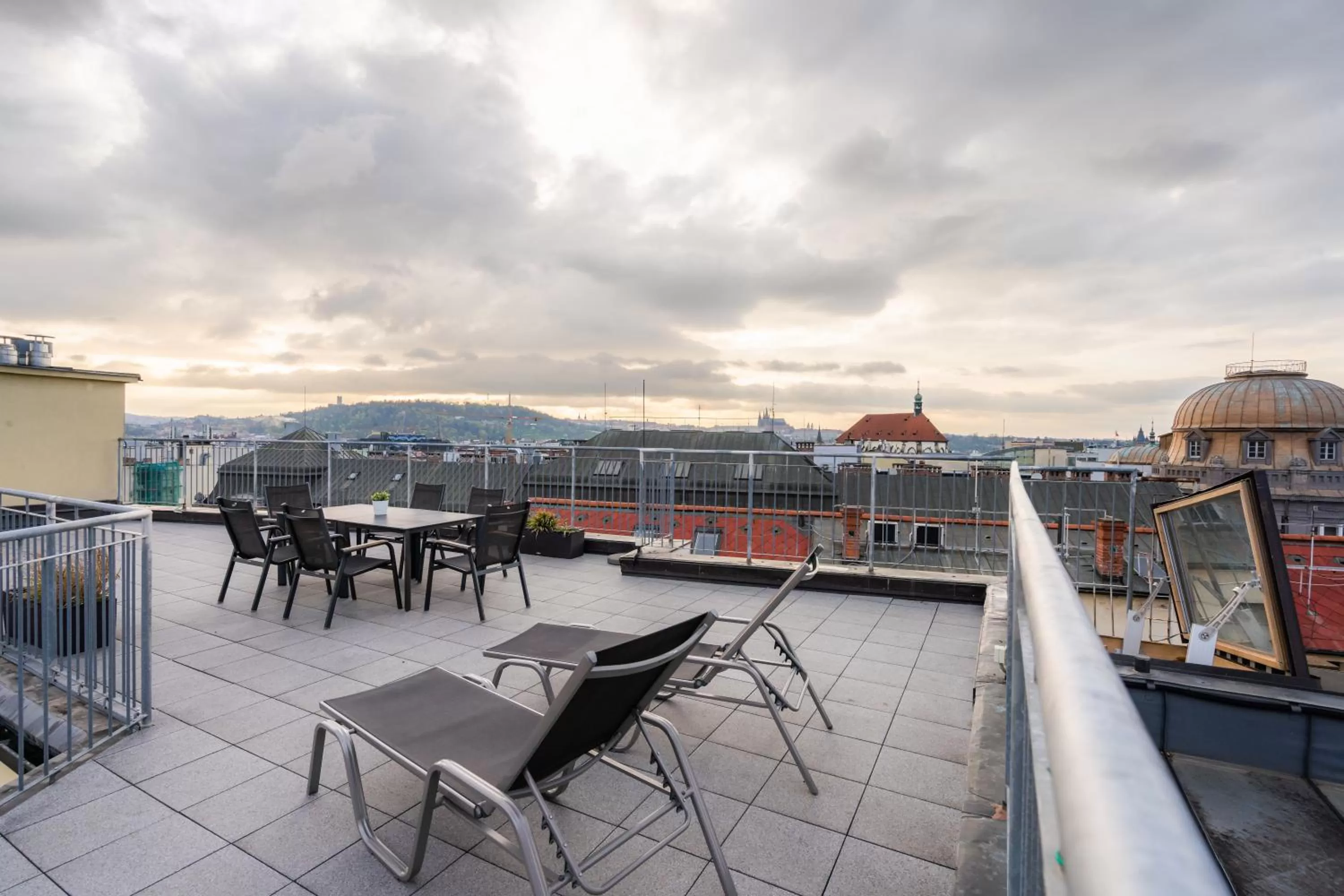 Balcony/Terrace in EA ApartHotel Melantrich
