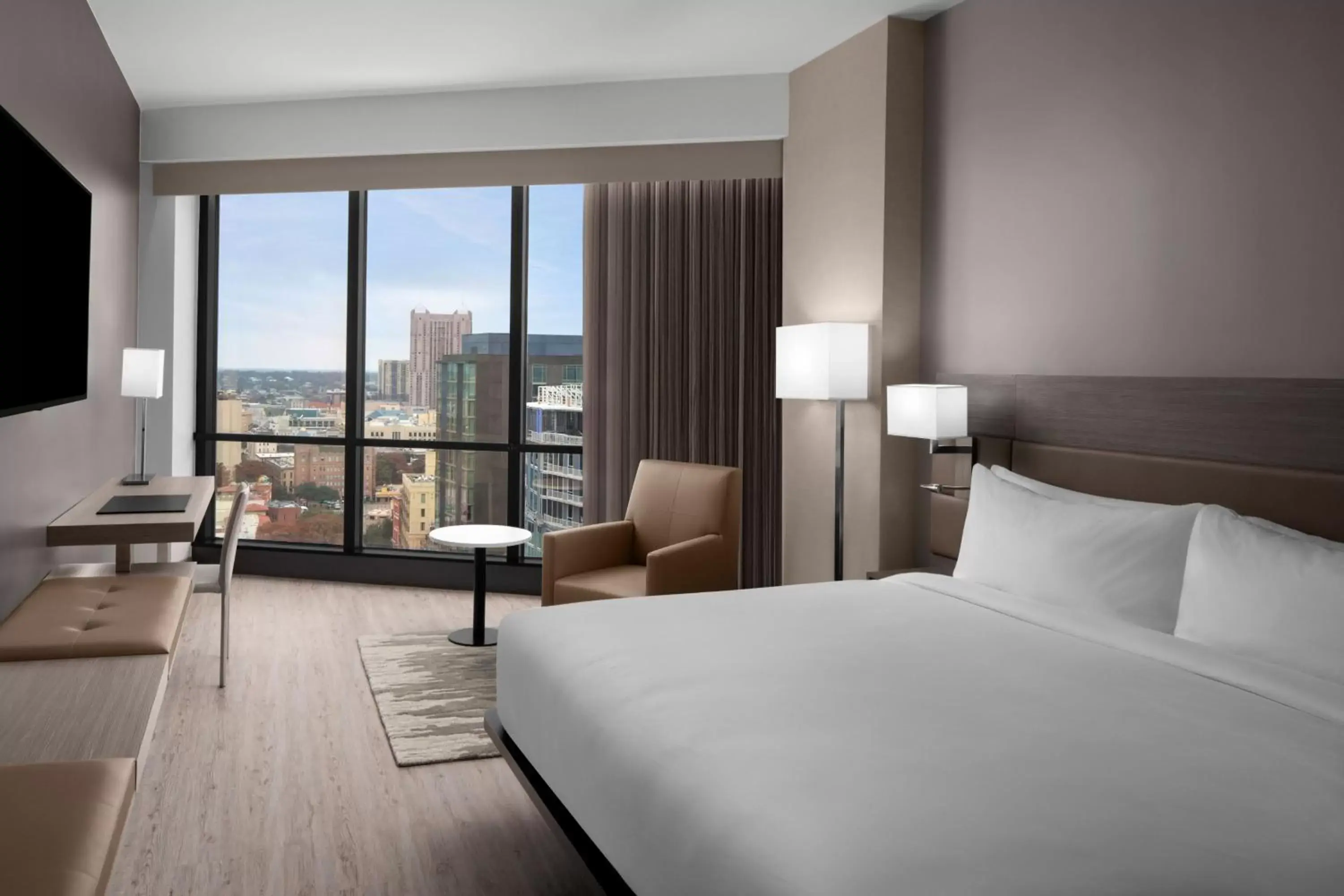 King Room with City View - Hearing Accessible in AC Hotel by Marriott San Antonio Riverwalk King Room with City View - Hearing Accessible in AC Hotel by Marriott San Antonio Riverwalk