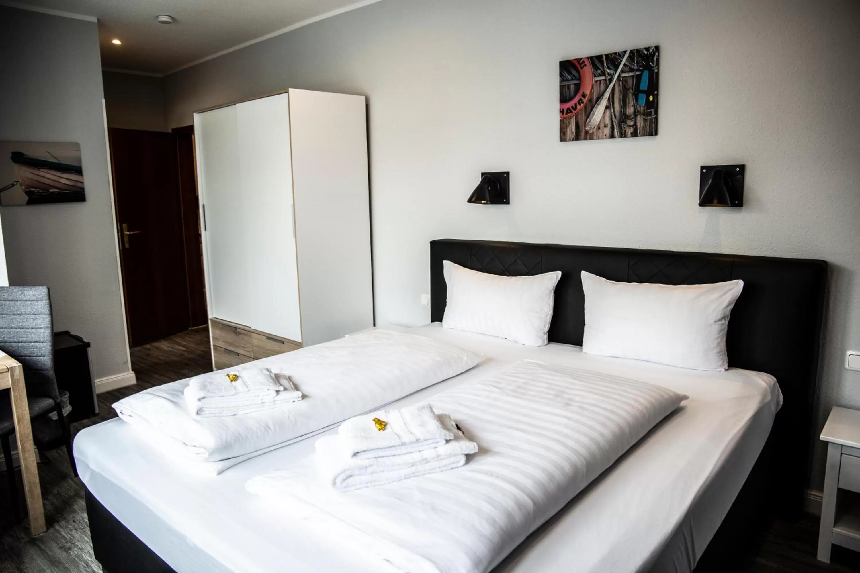 Bed in Hotel Tum Stüürmann