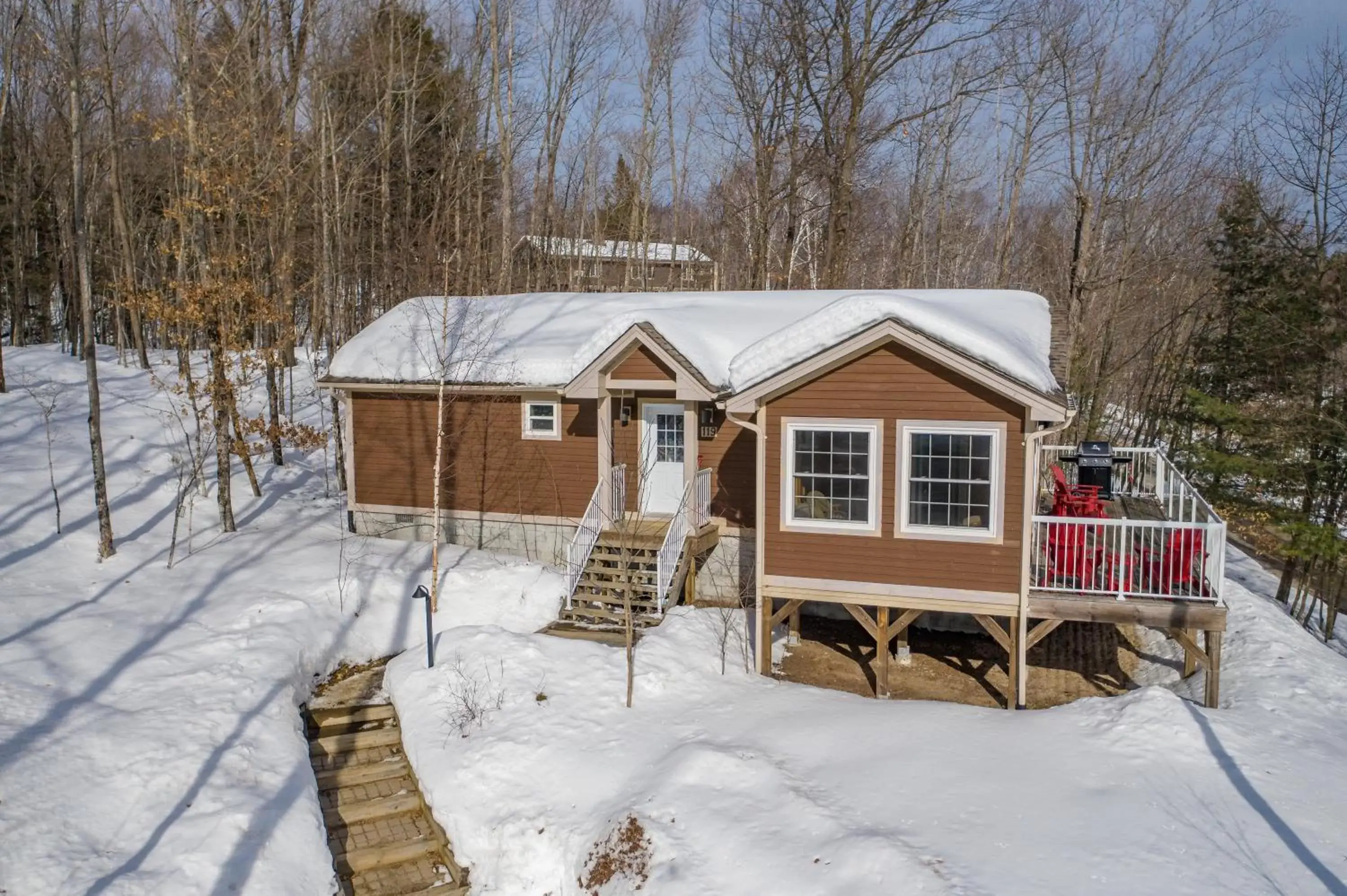 Property building, Winter in Blue Water Acres