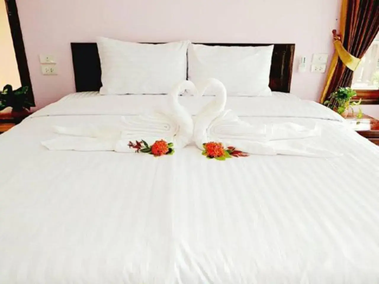 Bed in Lanta Cottage