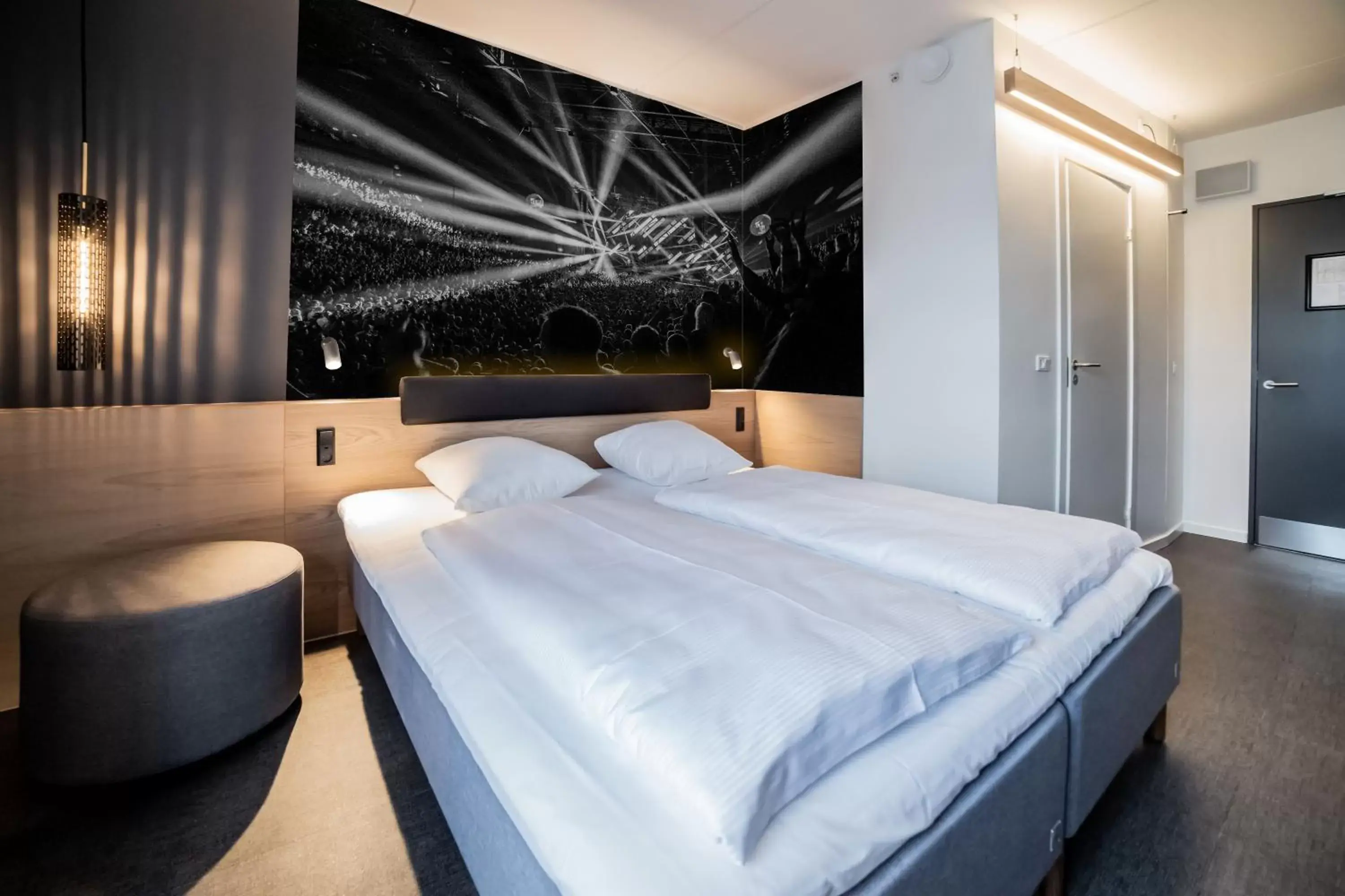 Bed in Zleep Hotel Copenhagen Arena