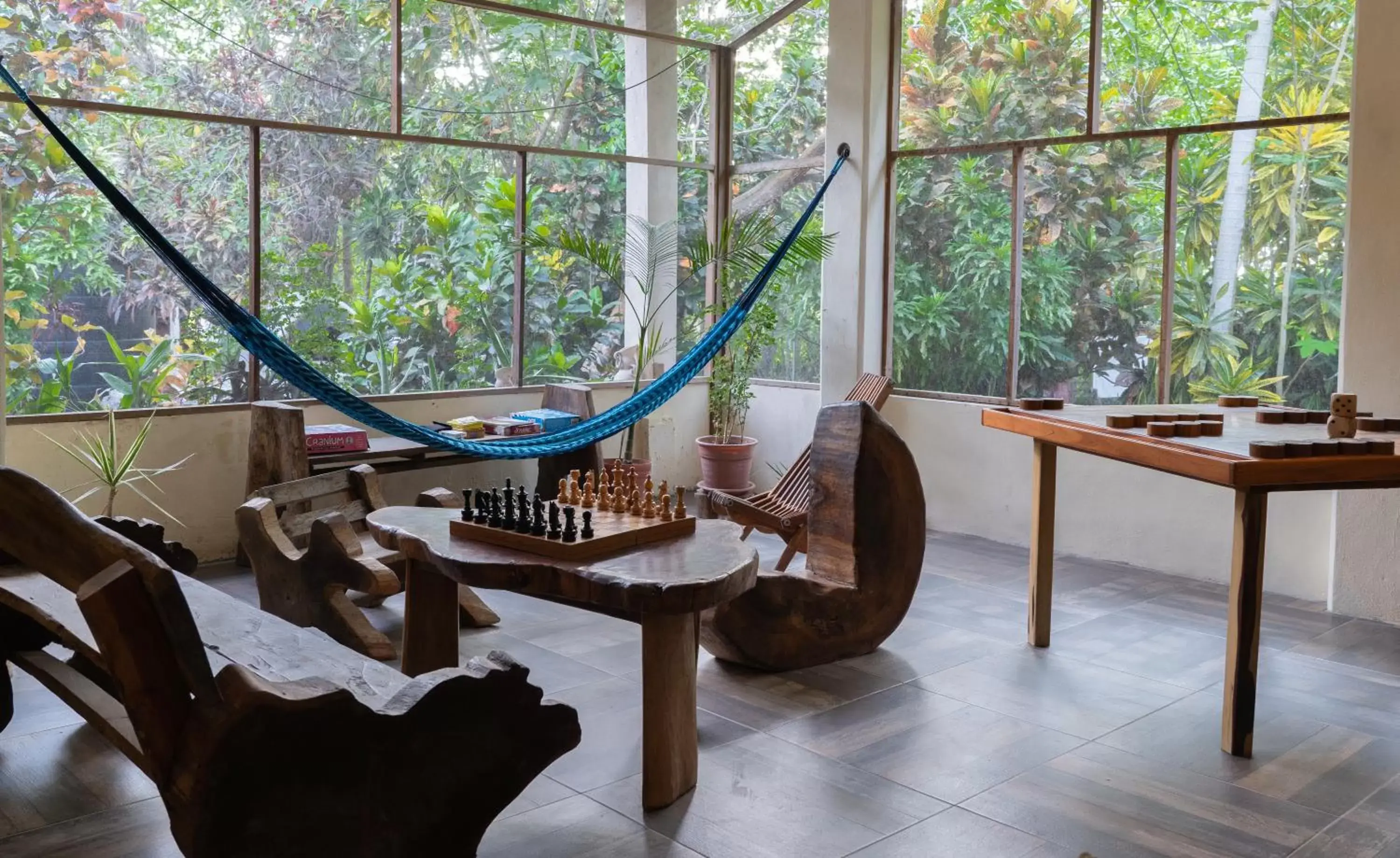 Communal lounge/ TV room in Villas Ecotucan