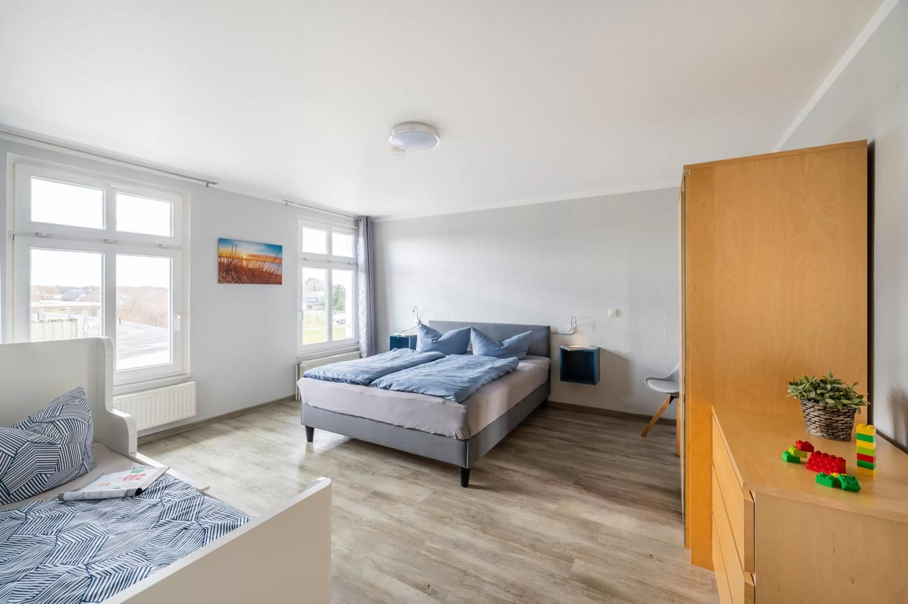 Bed in Haus Ferienglück Sauna im Haus