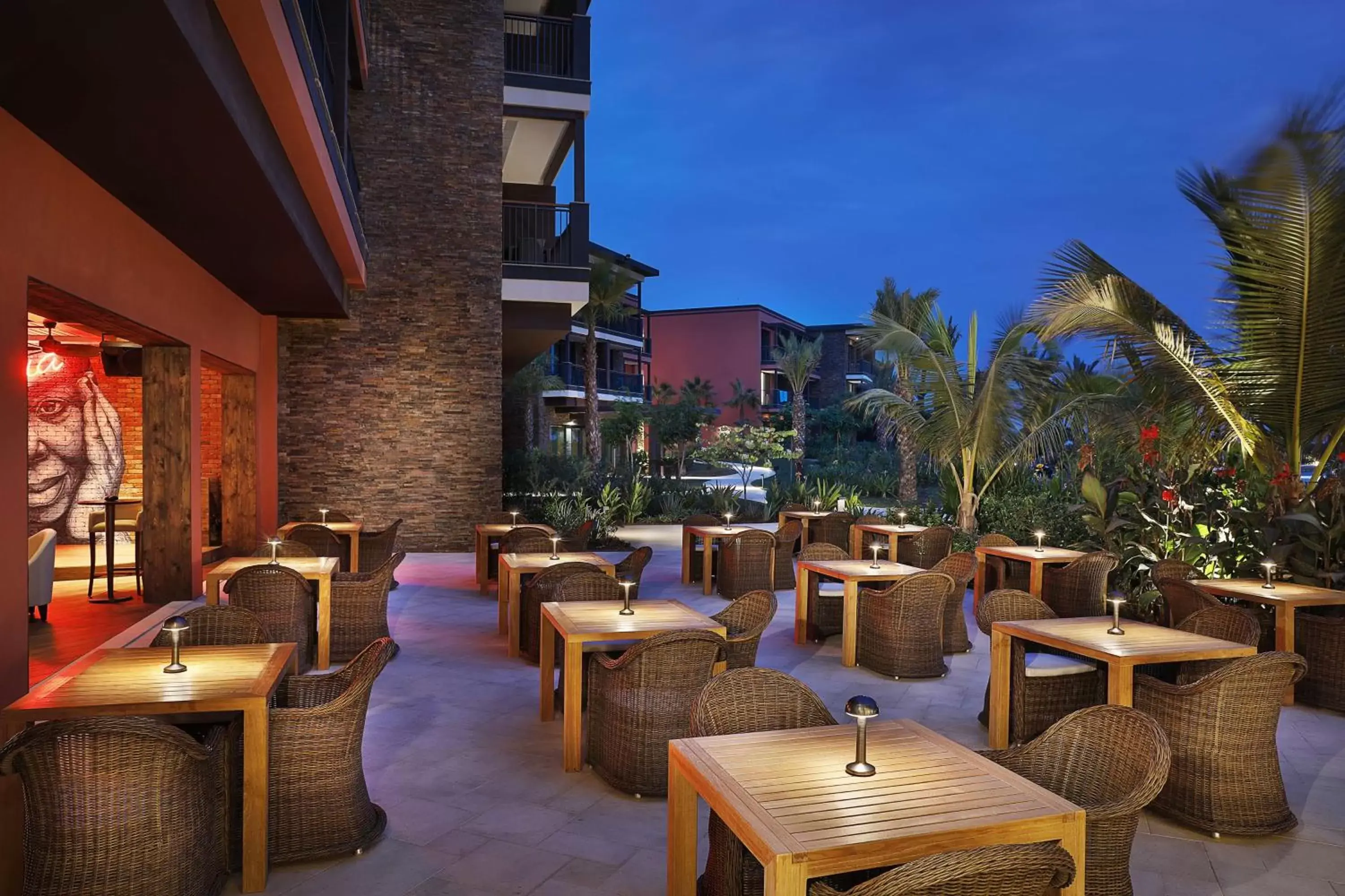 Patio, Restaurant/Places to Eat in Hilton Cabo Verde Sal Resort