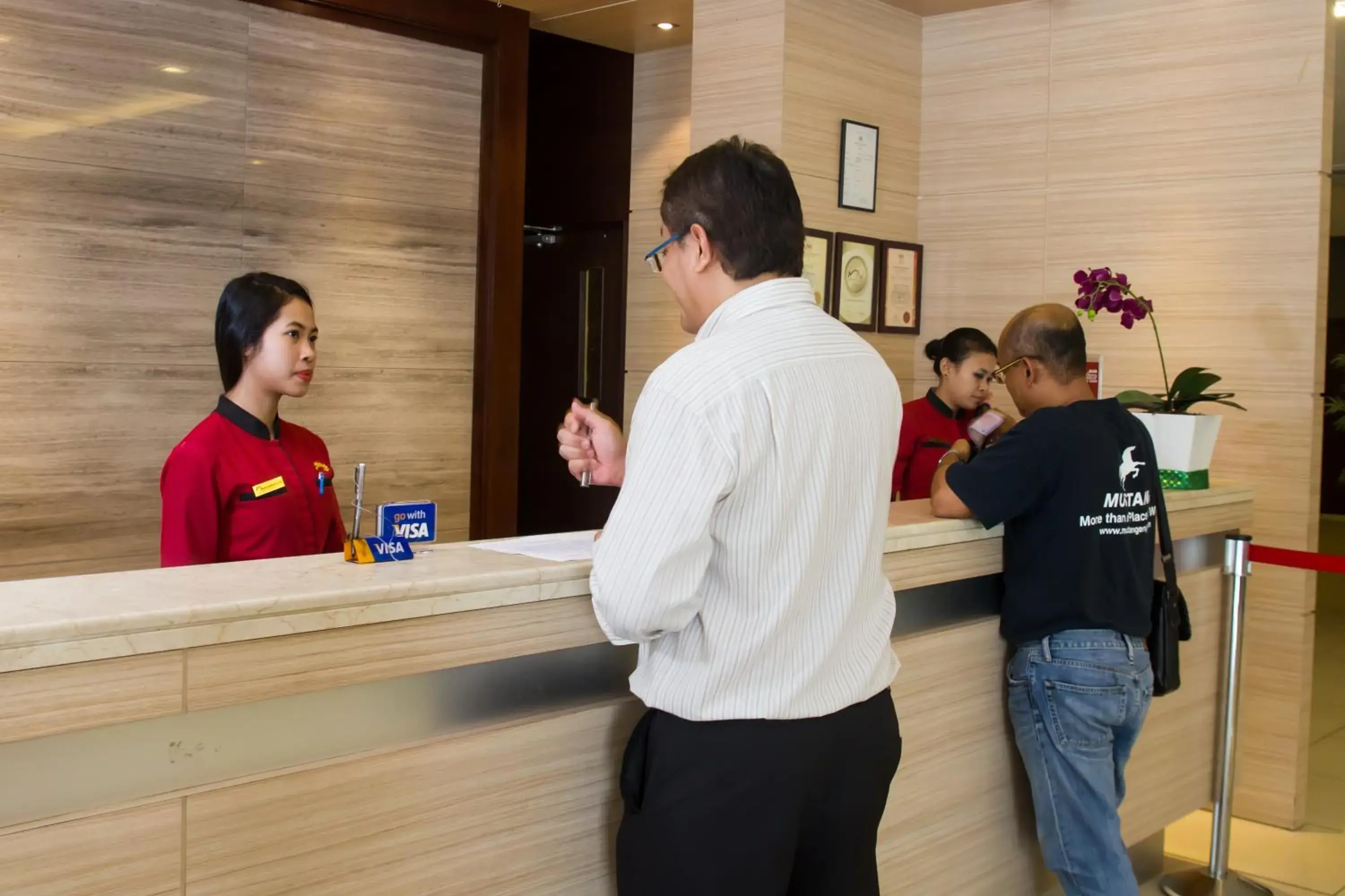 Staff in Grand Sentosa Hotel
