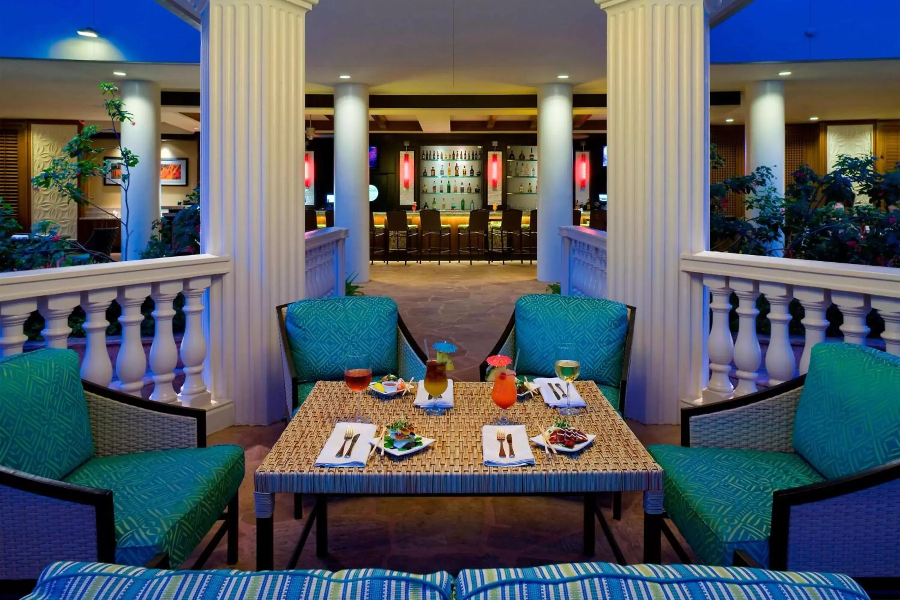 Patio, Restaurant/Places to Eat in The Royal Sonesta Kauai Resort Lihue