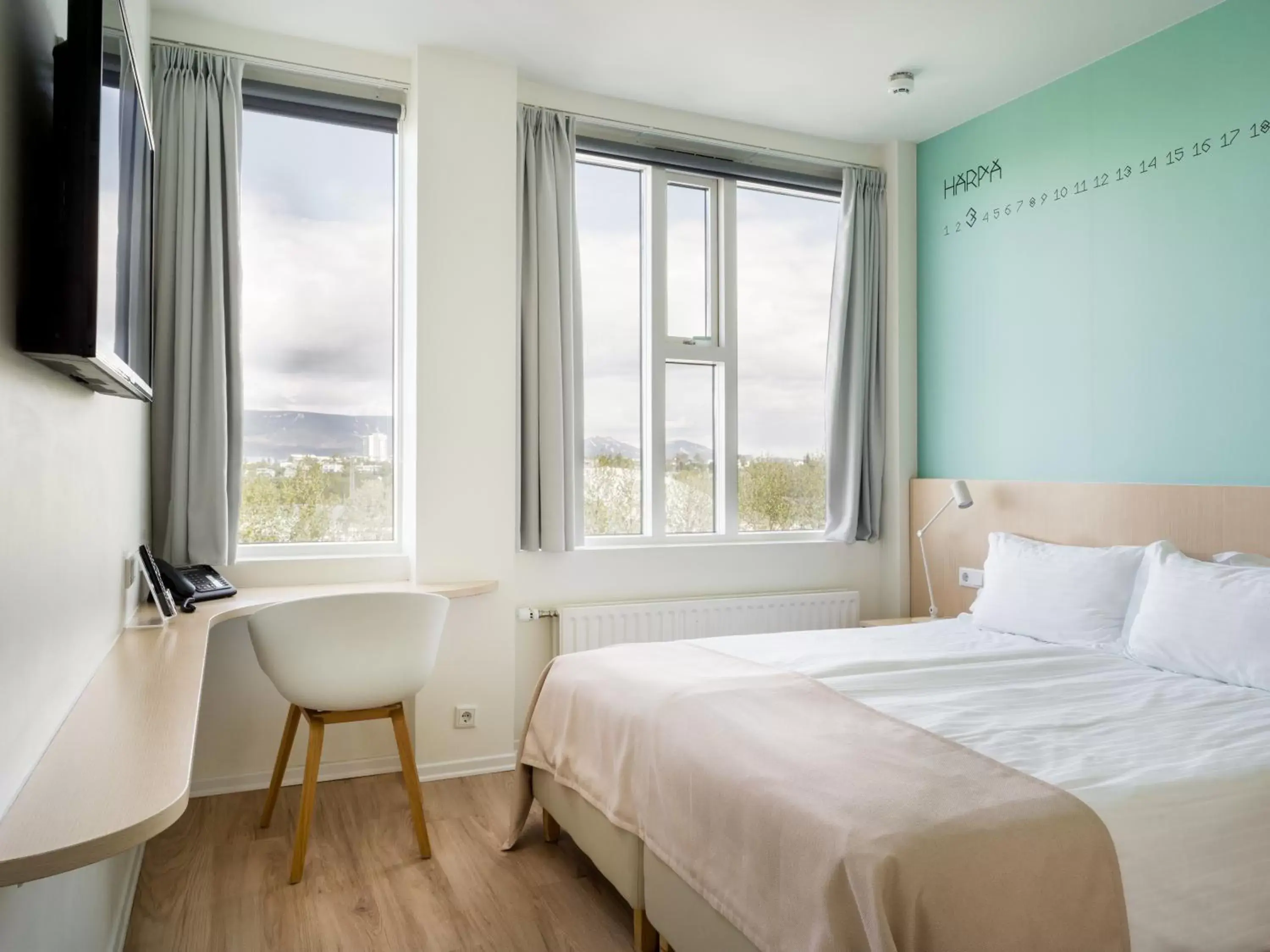 Bed in Reykjavik Lights Hotel by Keahotels