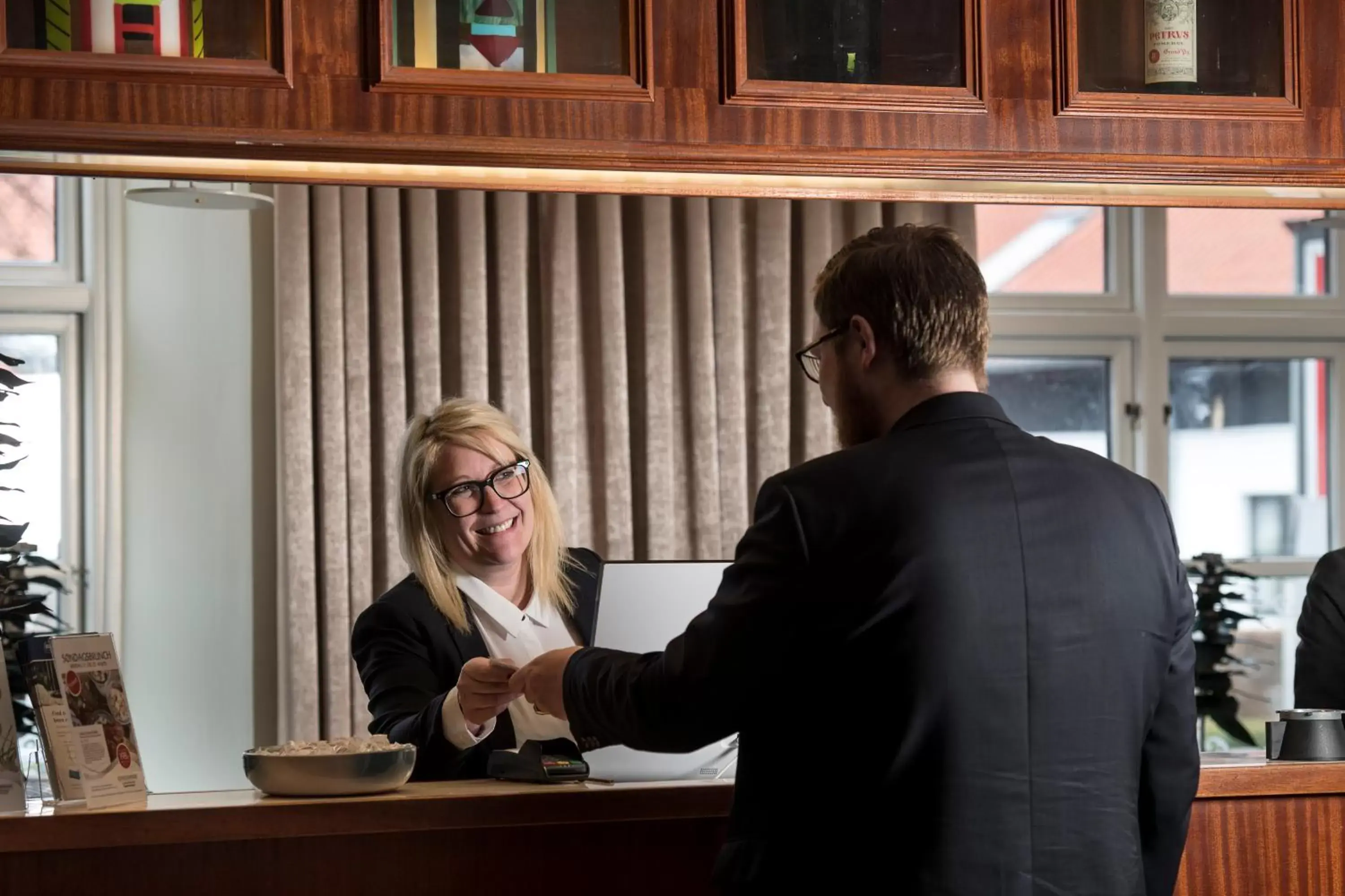 Staff, Guests in Hotel Scheelsminde