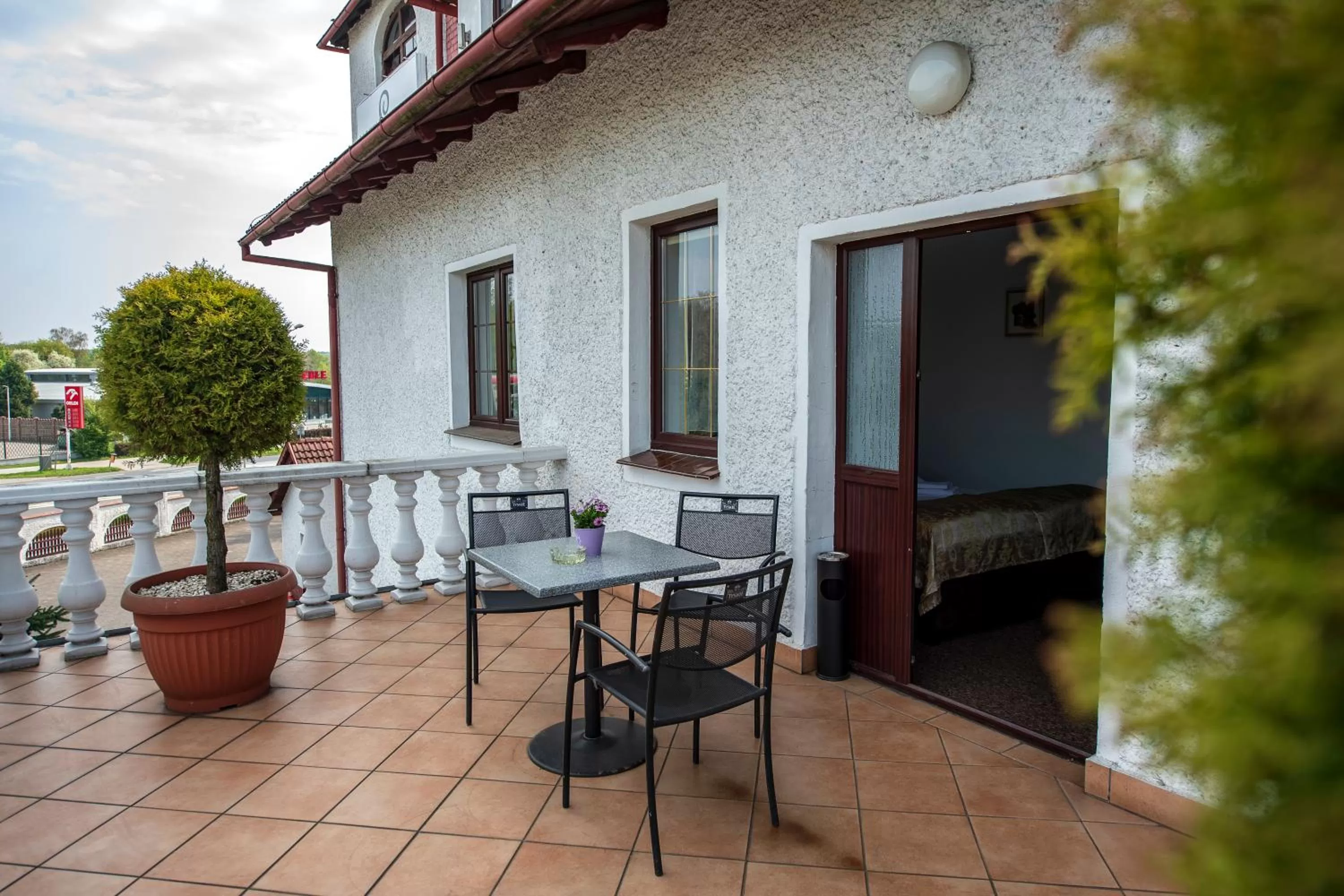 Balcony/Terrace in Motel Łużycki & Restauracja