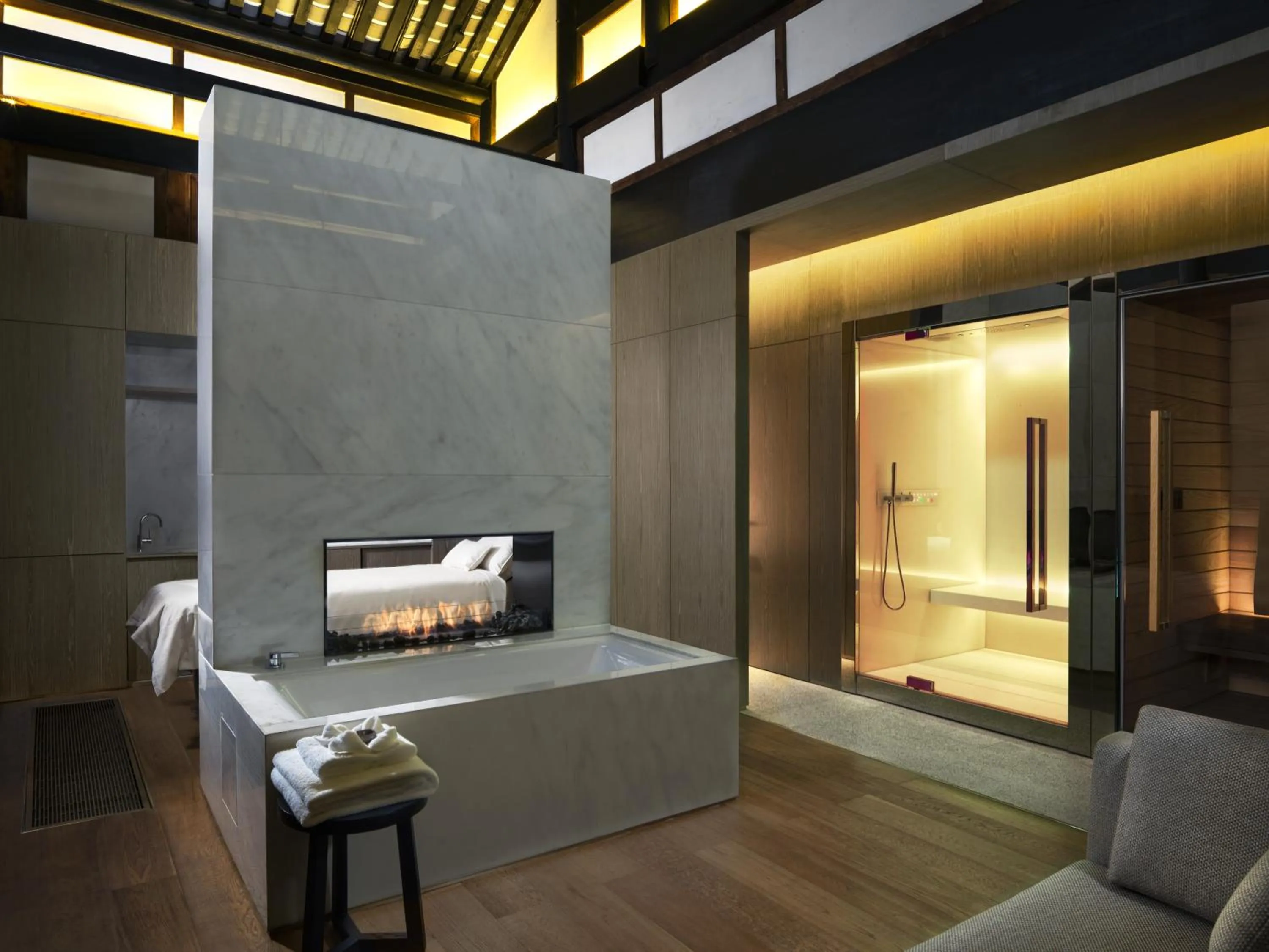 Hot Tub in The Temple House