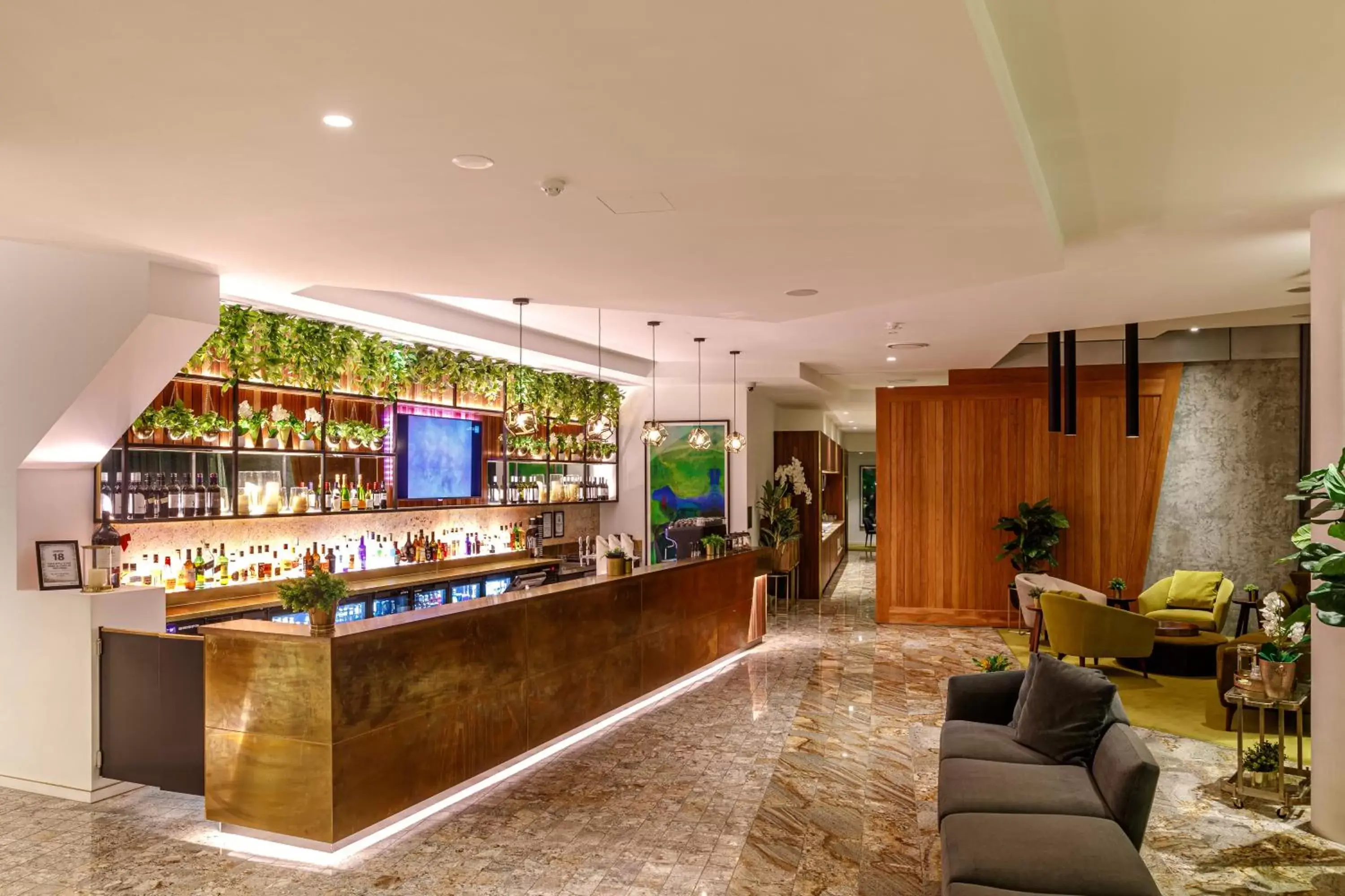 Lounge or bar, Lobby/Reception in Eatons Hill Hotel