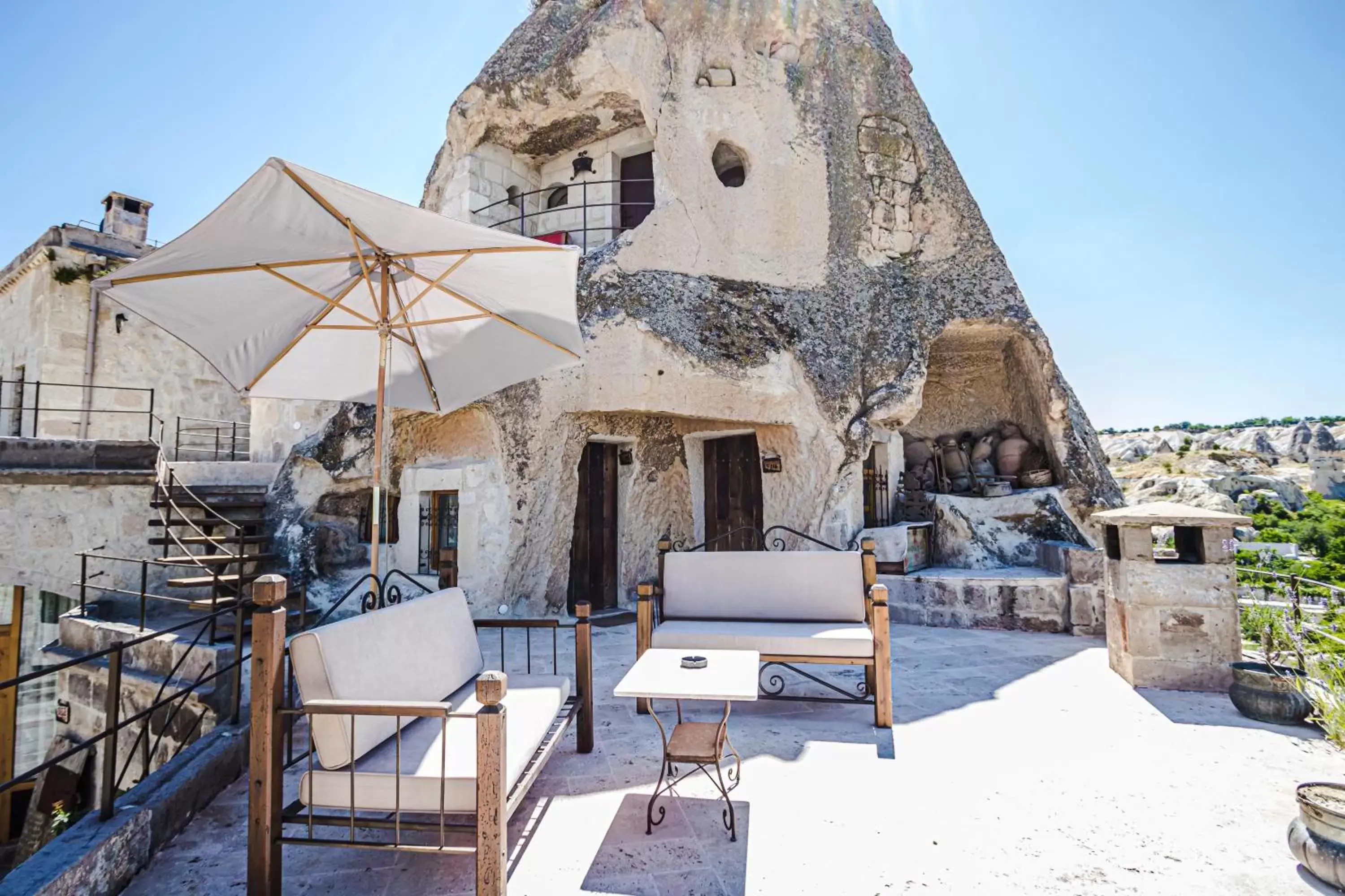 Property building, Winter in Kelebek Special Cave Hotel & Spa