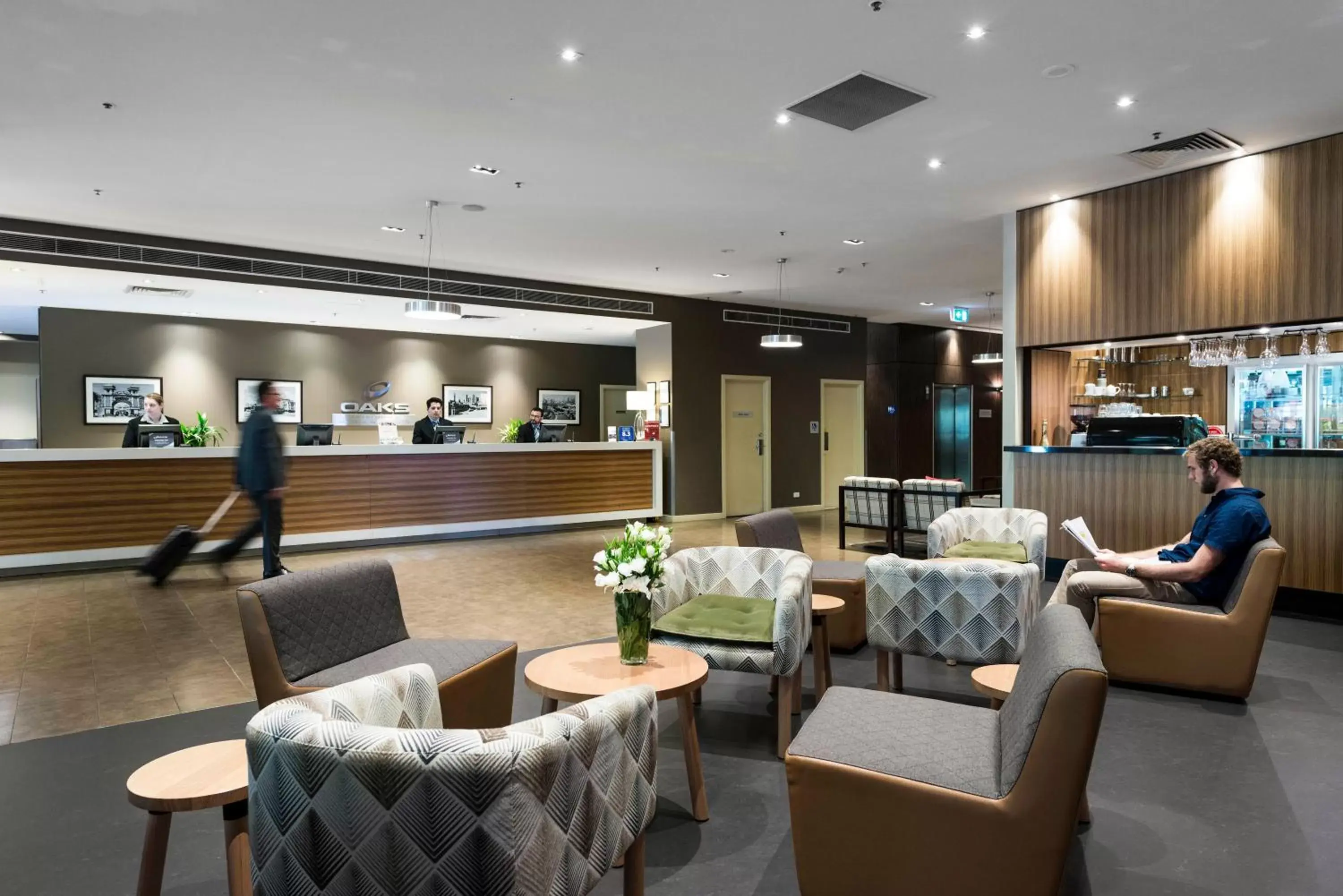 Lobby or reception, Lobby/Reception in Oaks Melbourne on Market Hotel