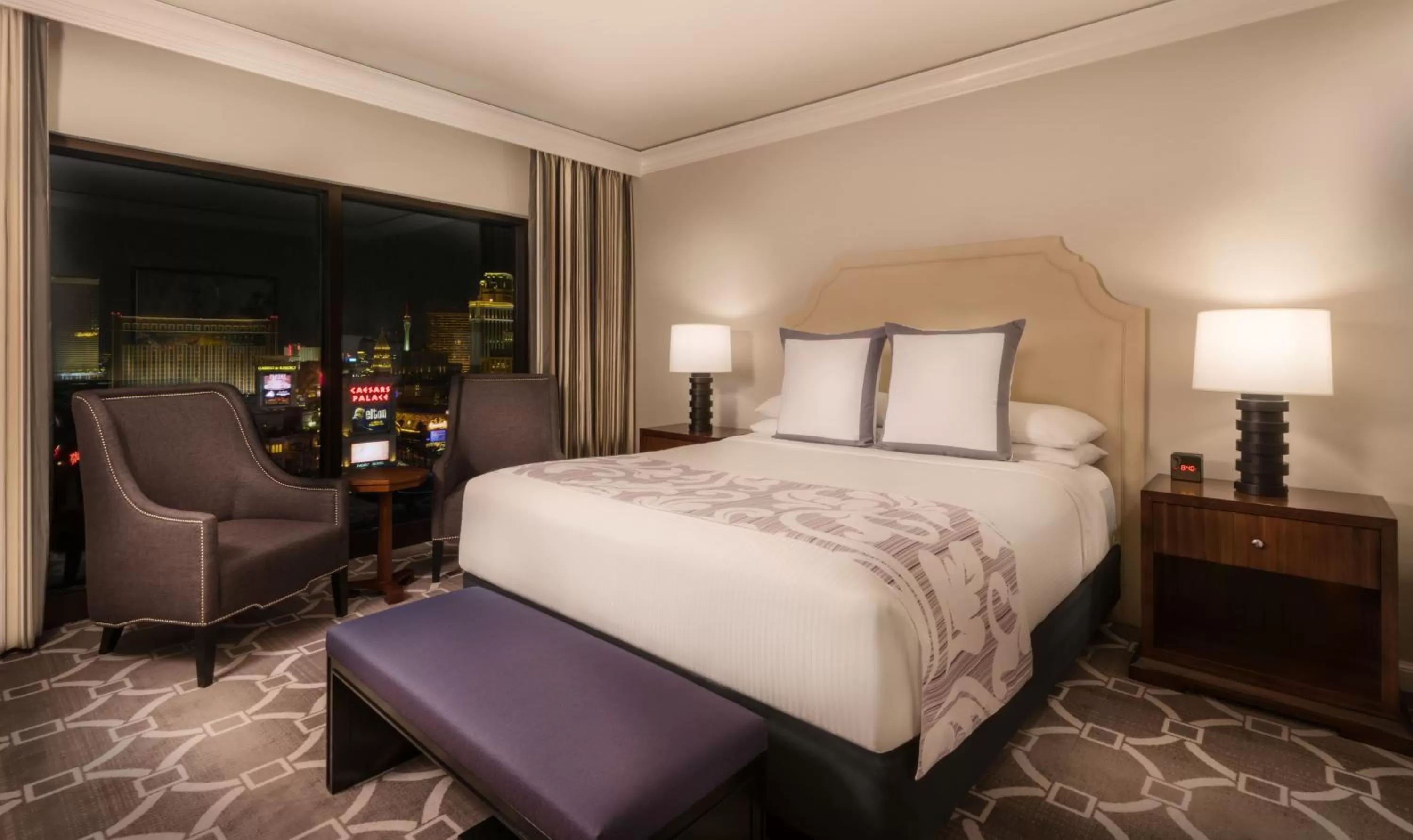 Bed in Caesars Palace Hotel & Casino