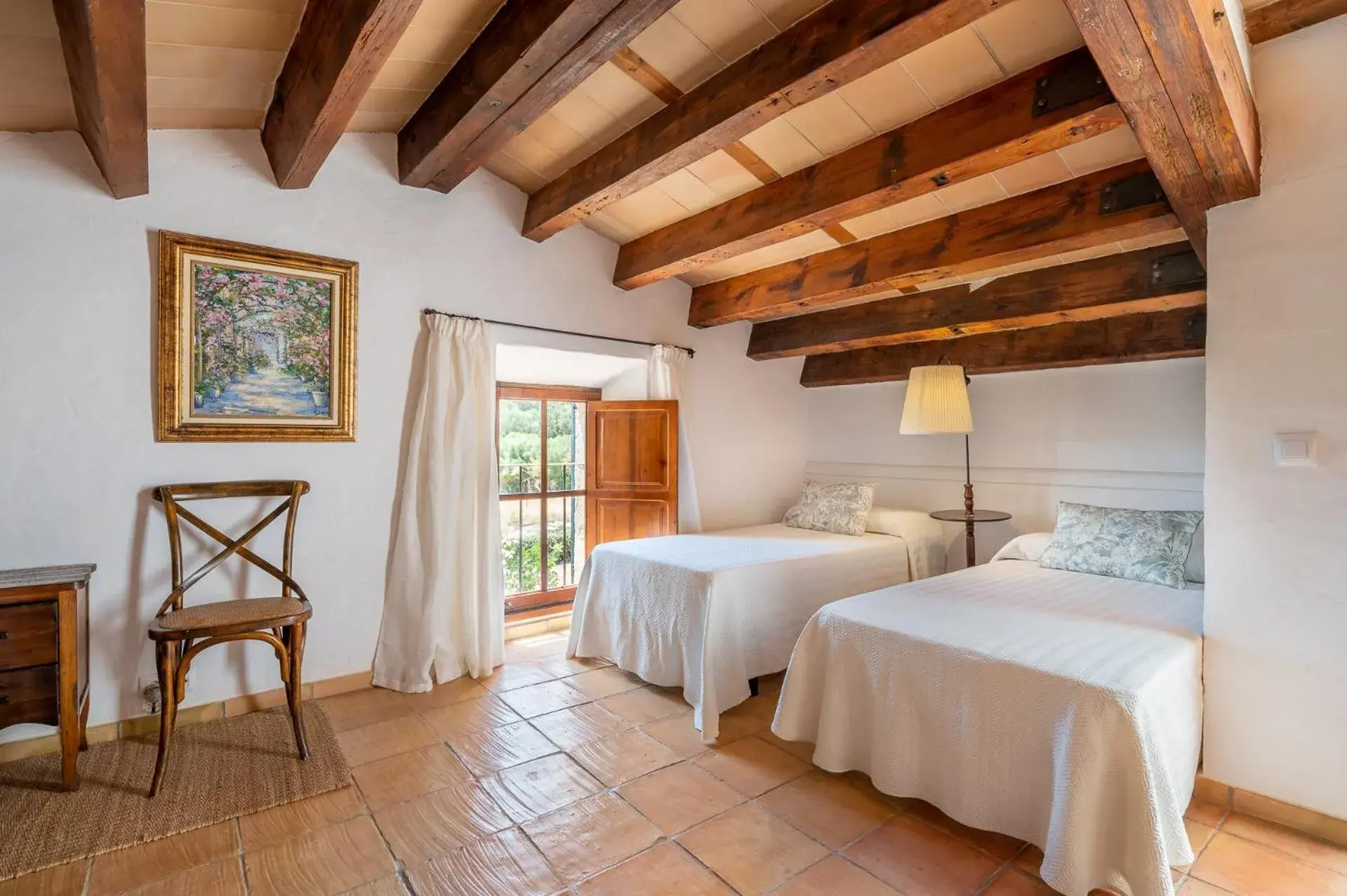Bed in Agroturismo Son Siurana