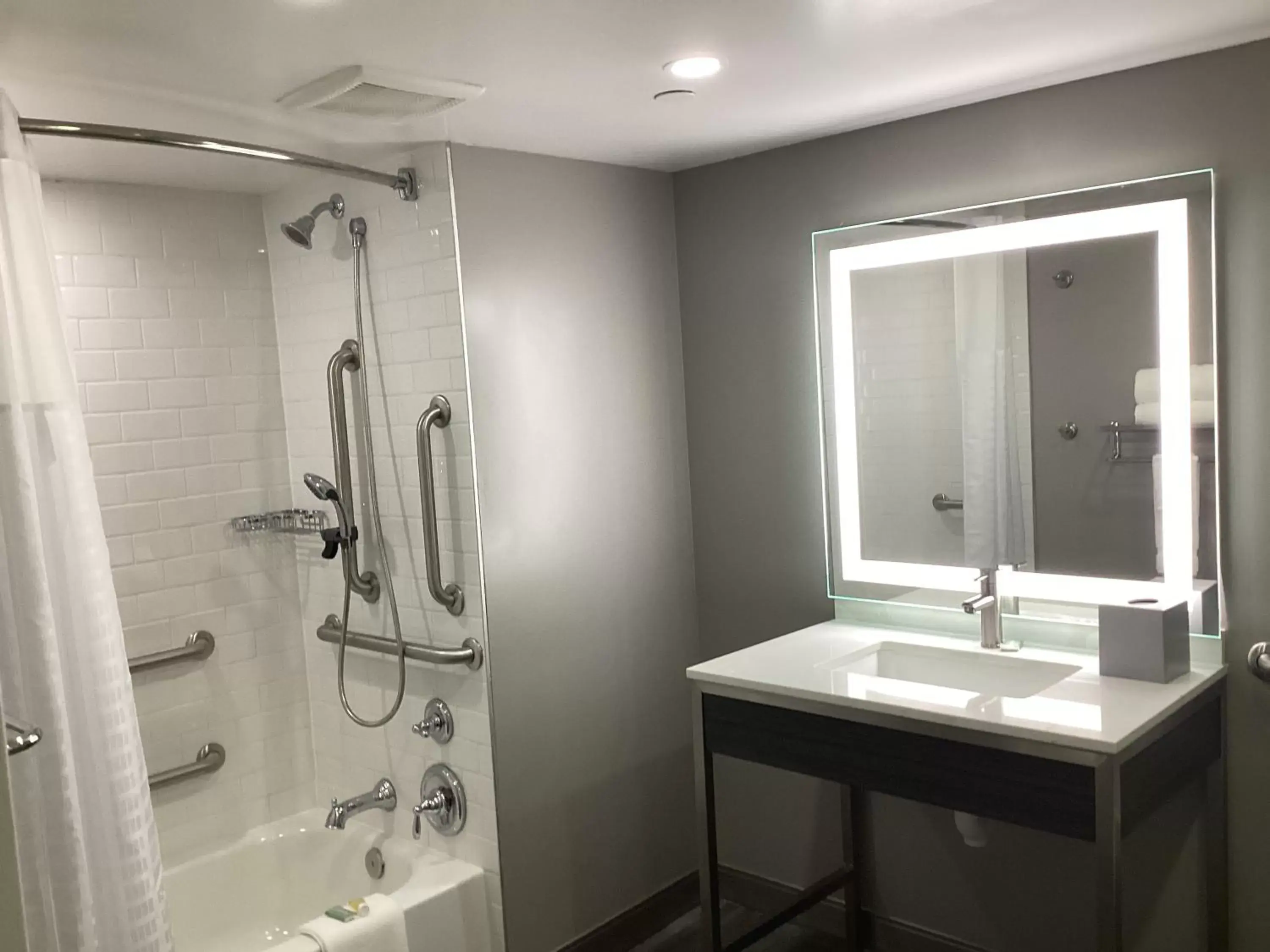 Shower, Bathroom in Super 8 by Wyndham Baltimore Northwest