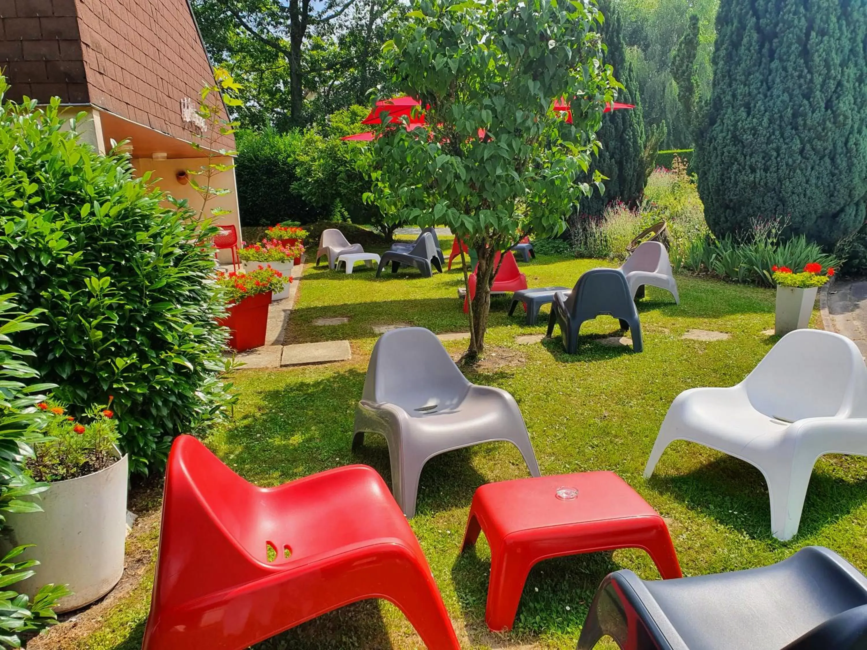 Patio, Garden in Hotel Bonanite