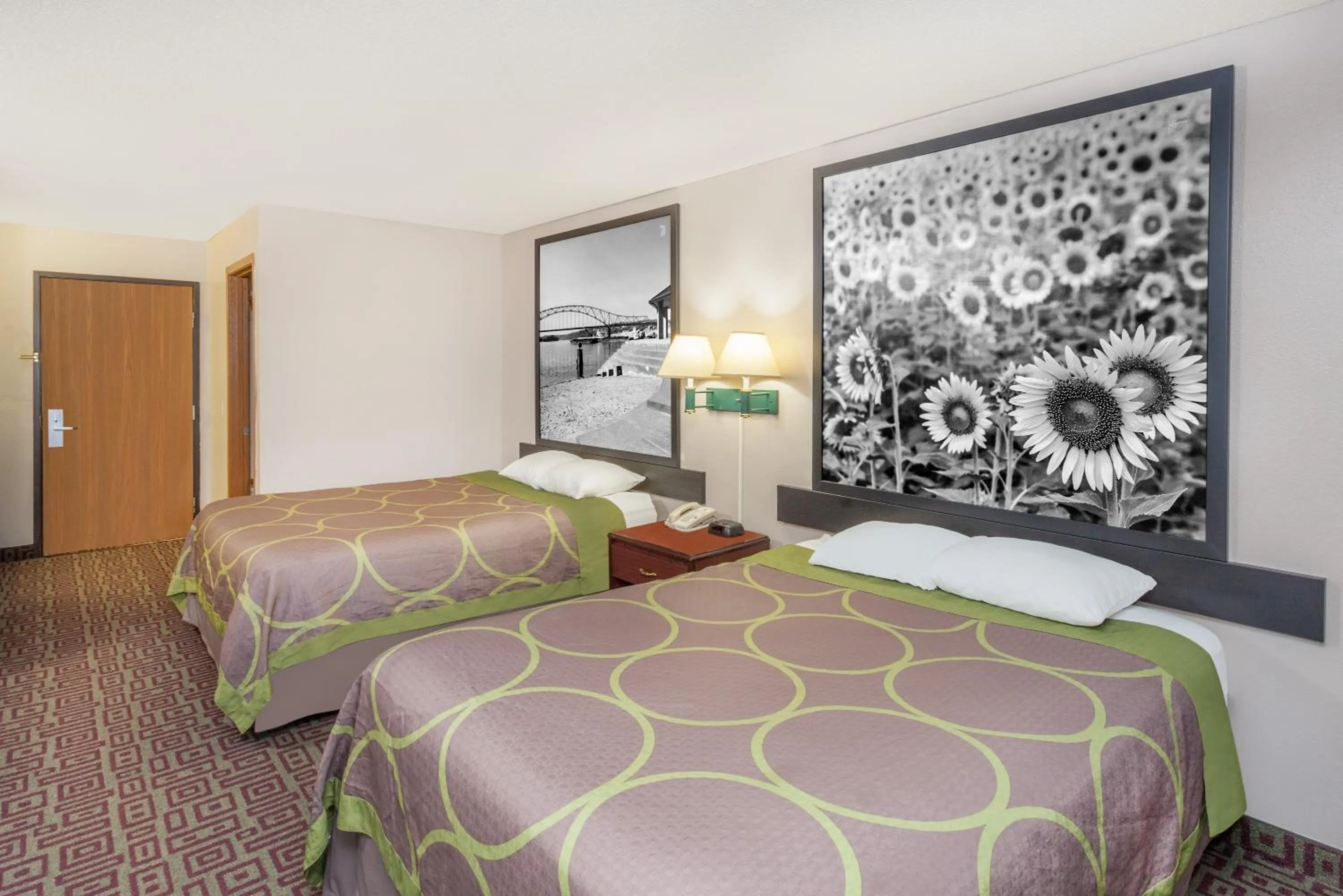 Bed in Super 8 by Wyndham Muscatine