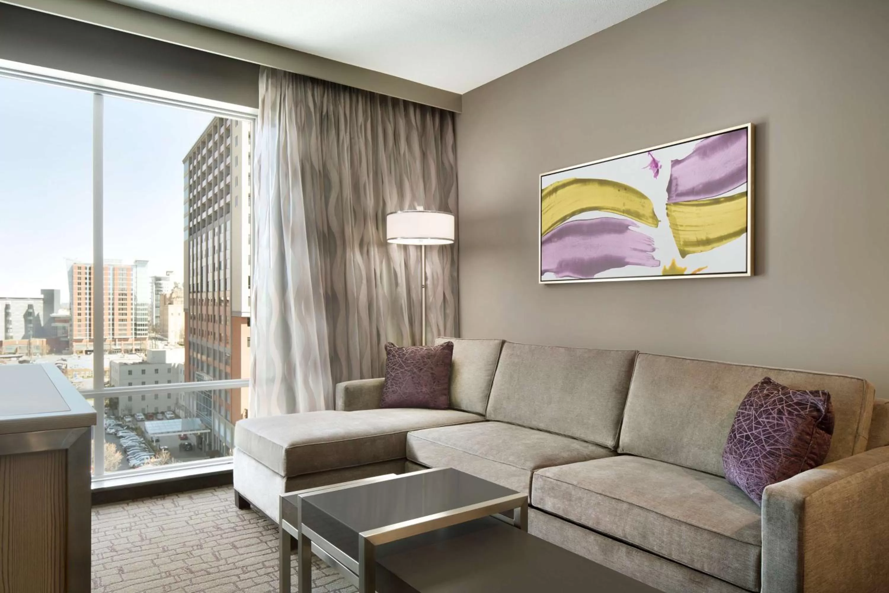 Living room in Embassy Suites by Hilton Charlotte Uptown