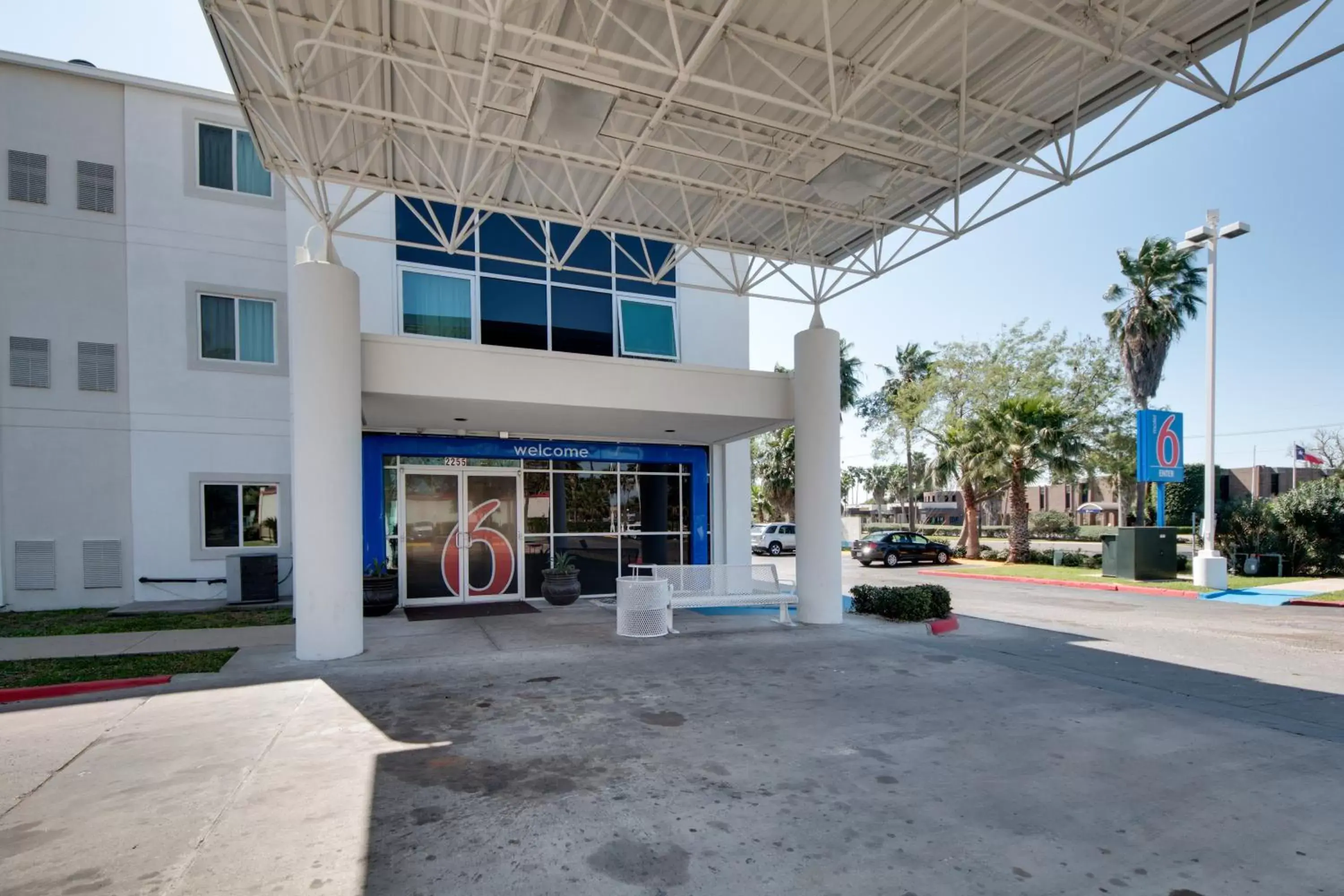 Facade/entrance in Motel 6-Brownsville, TX