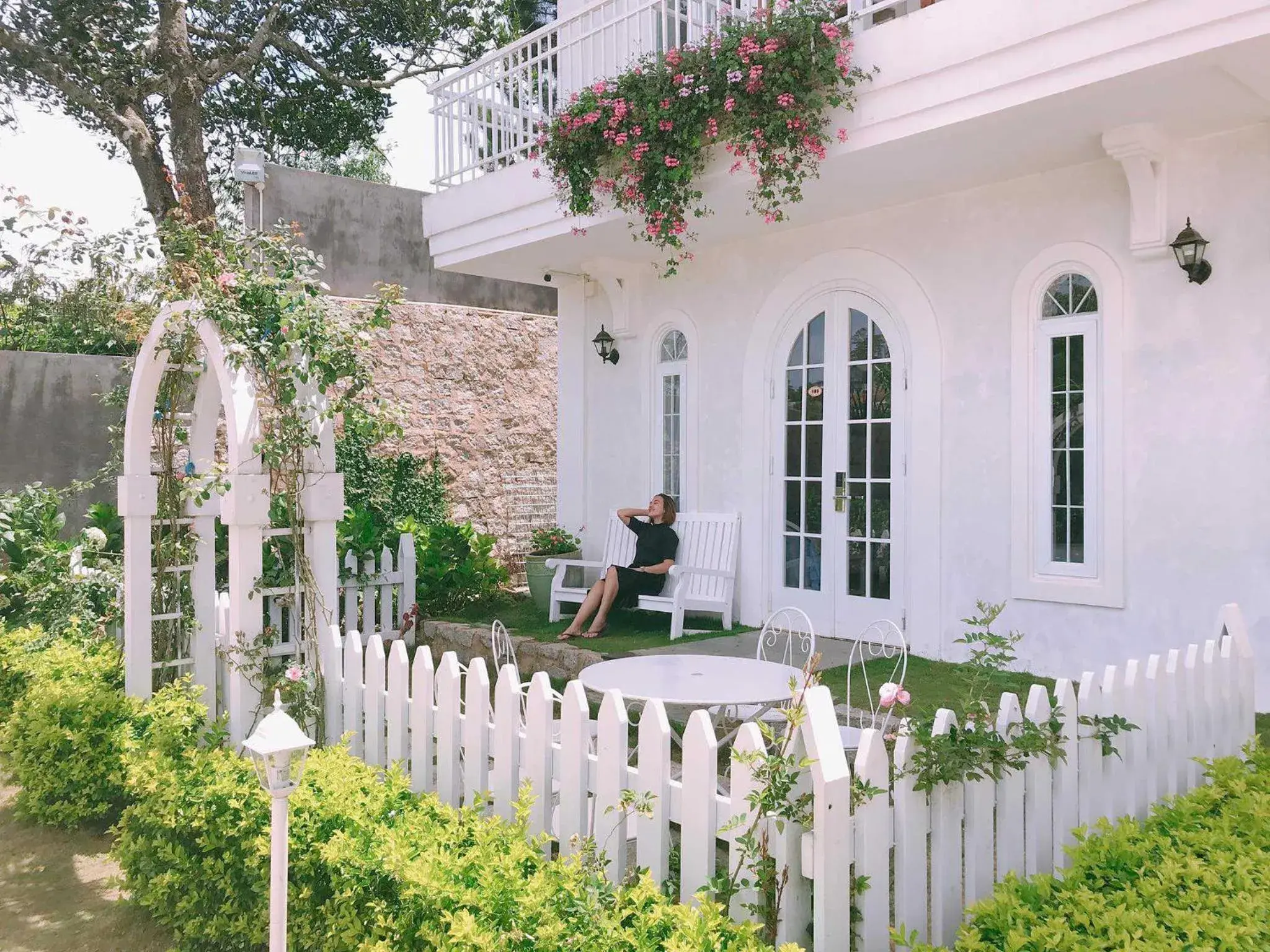 Balcony/Terrace in Dalat De Charme Village