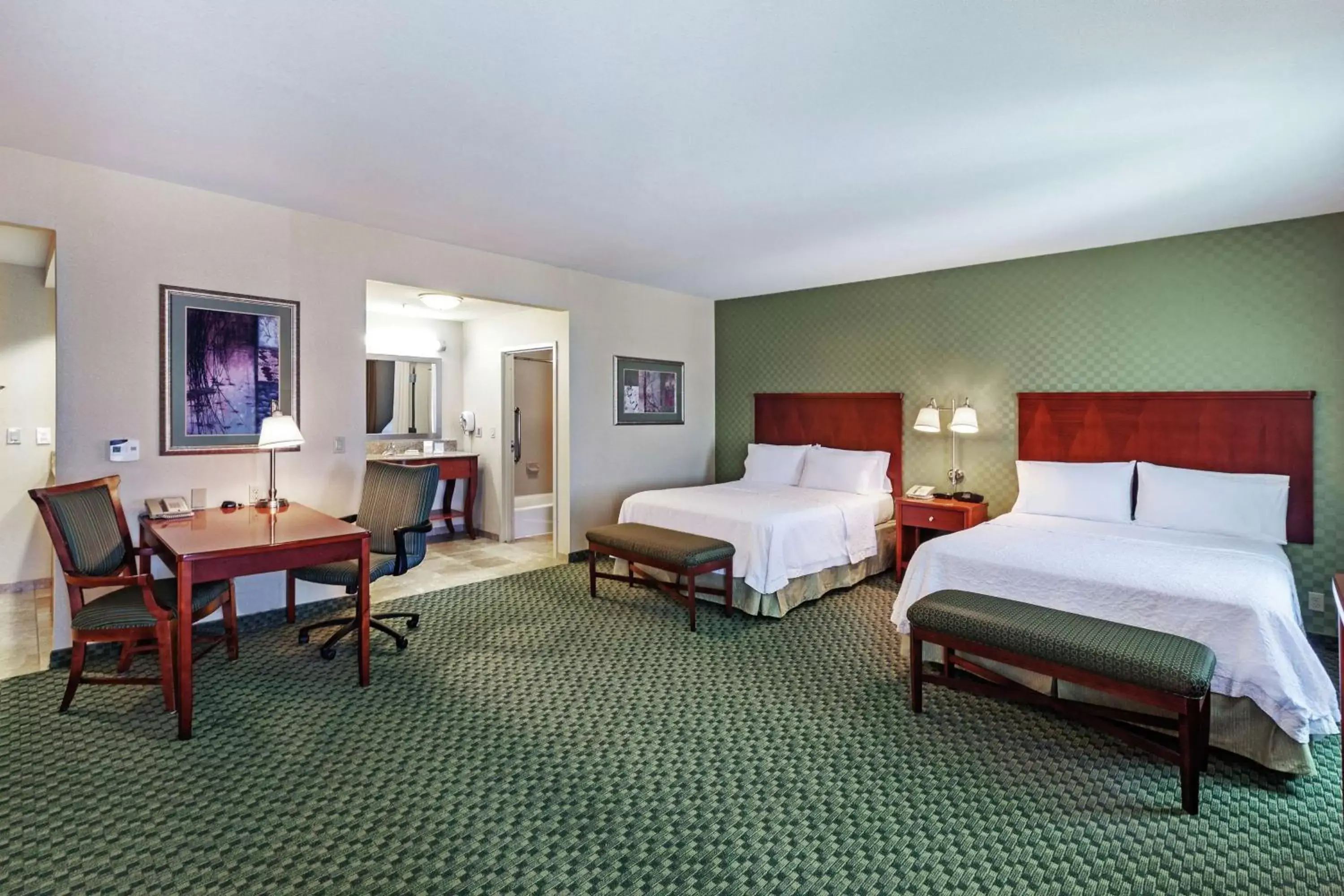 Queen Studio Suite with Two Queen Beds and Sofa Bed - Non-Smoking in Hampton Inn & Suites El Paso West Queen Studio Suite with Two Queen Beds and Sofa Bed - Non-Smoking in Hampton Inn & Suites El Paso West