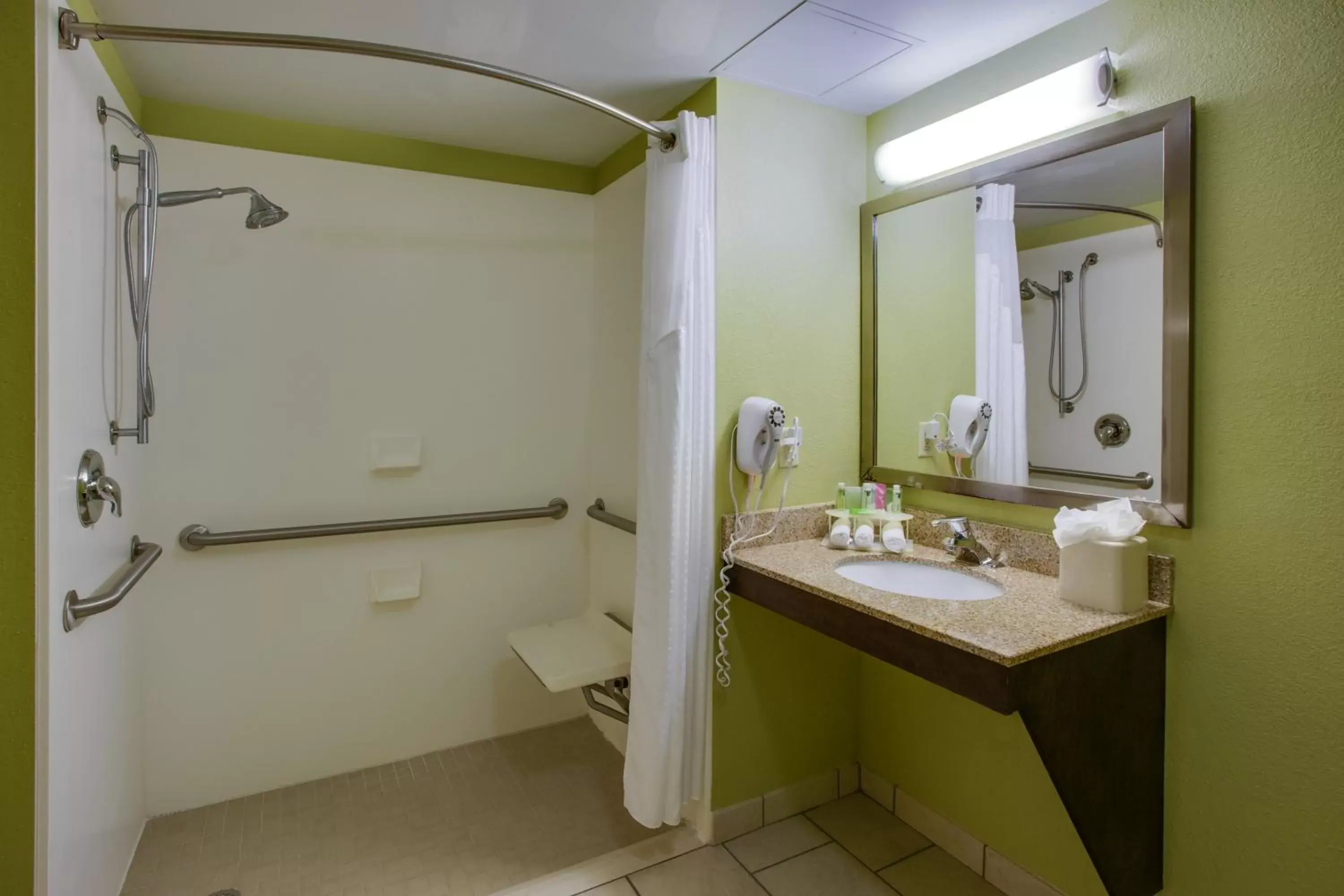 Bedroom, Bathroom in Holiday Inn Express Hotel Raleigh Southwest, an IHG Hotel
