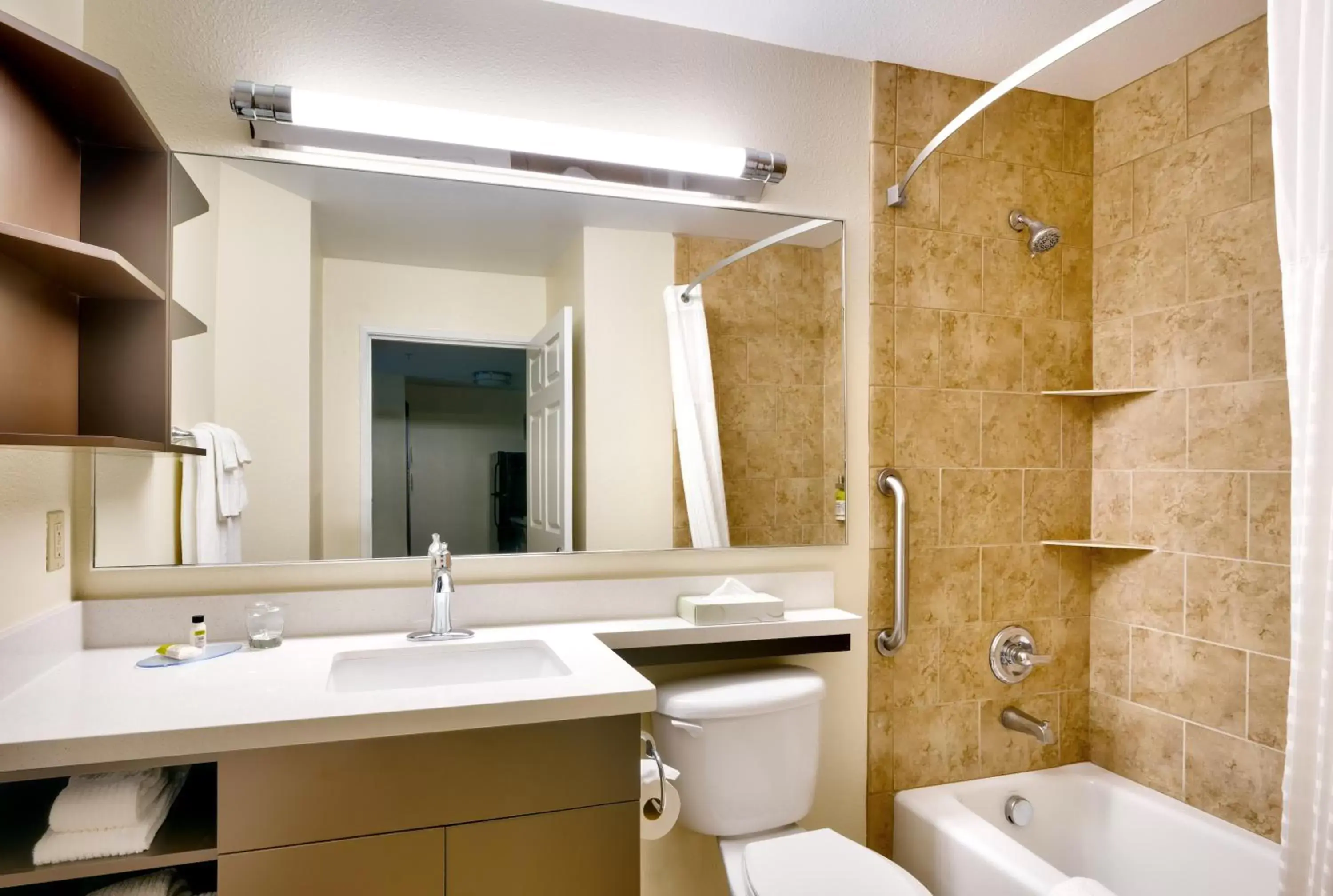 Bathroom in Candlewood Suites Plano East, an IHG Hotel